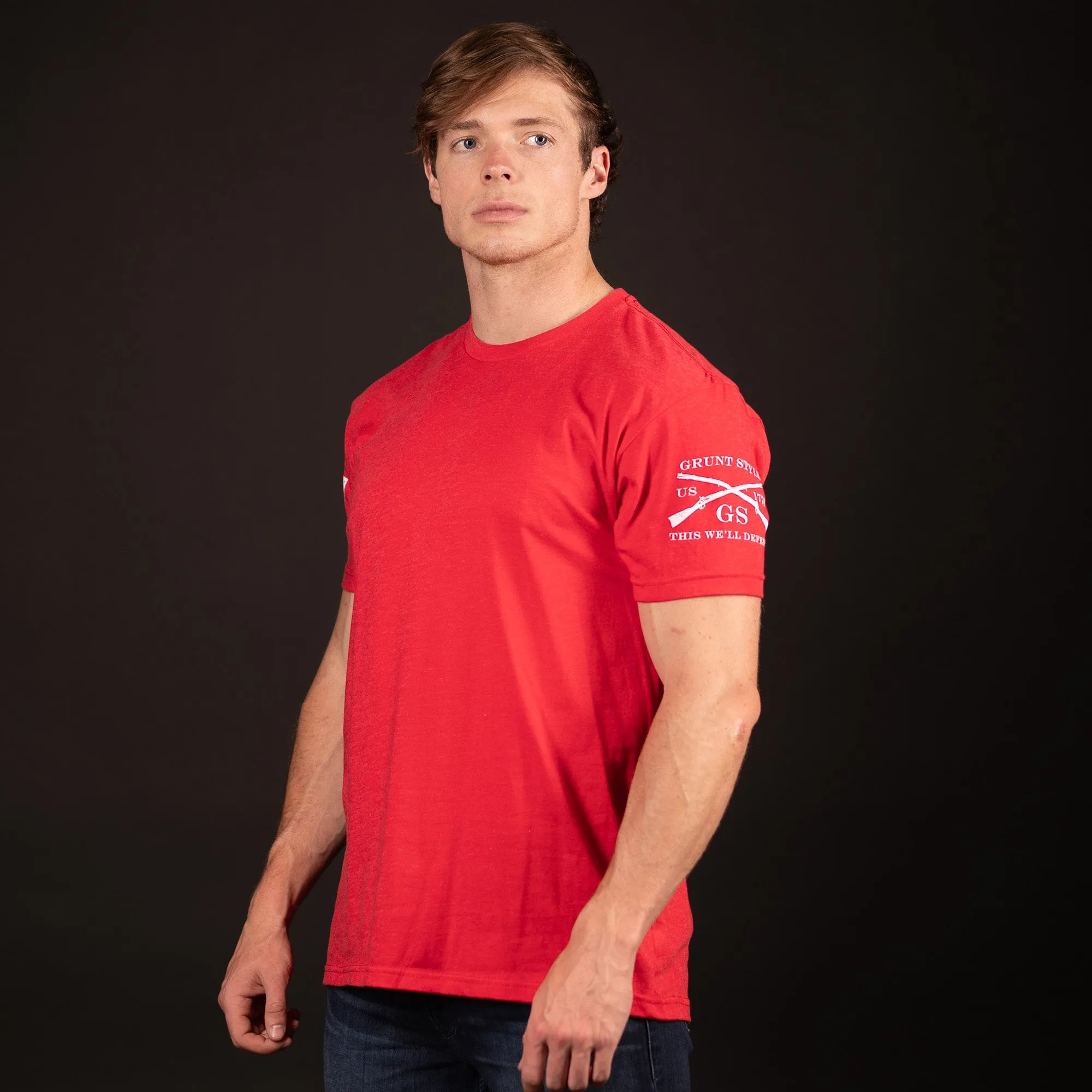 Basic T-Shirts - Patriot Pack - 3 Pack sold by Grunt Style product image thumbnail 4
