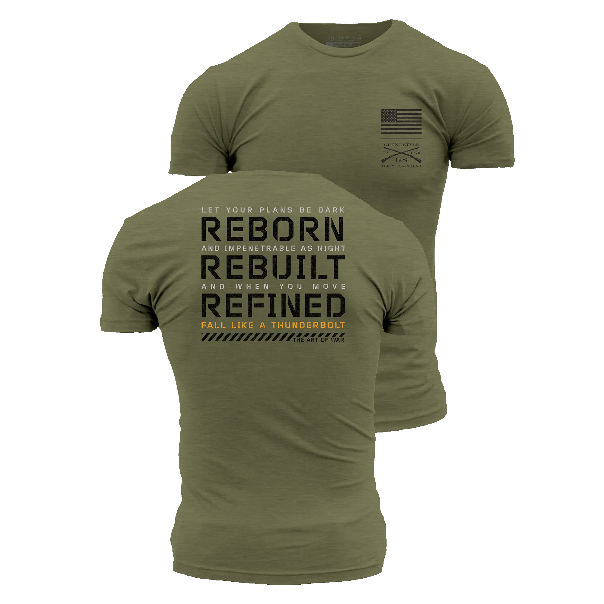 Thunderbolt T-Shirt - Military Green sold by Grunt Style