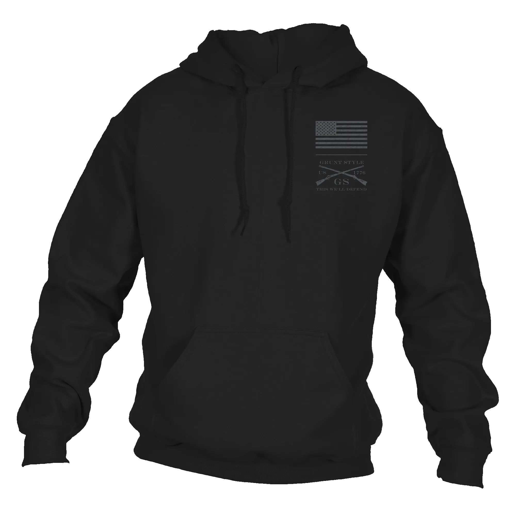 Men's Strength Through Suffering Hoodie - Black sold by Grunt Style product image thumbnail 4