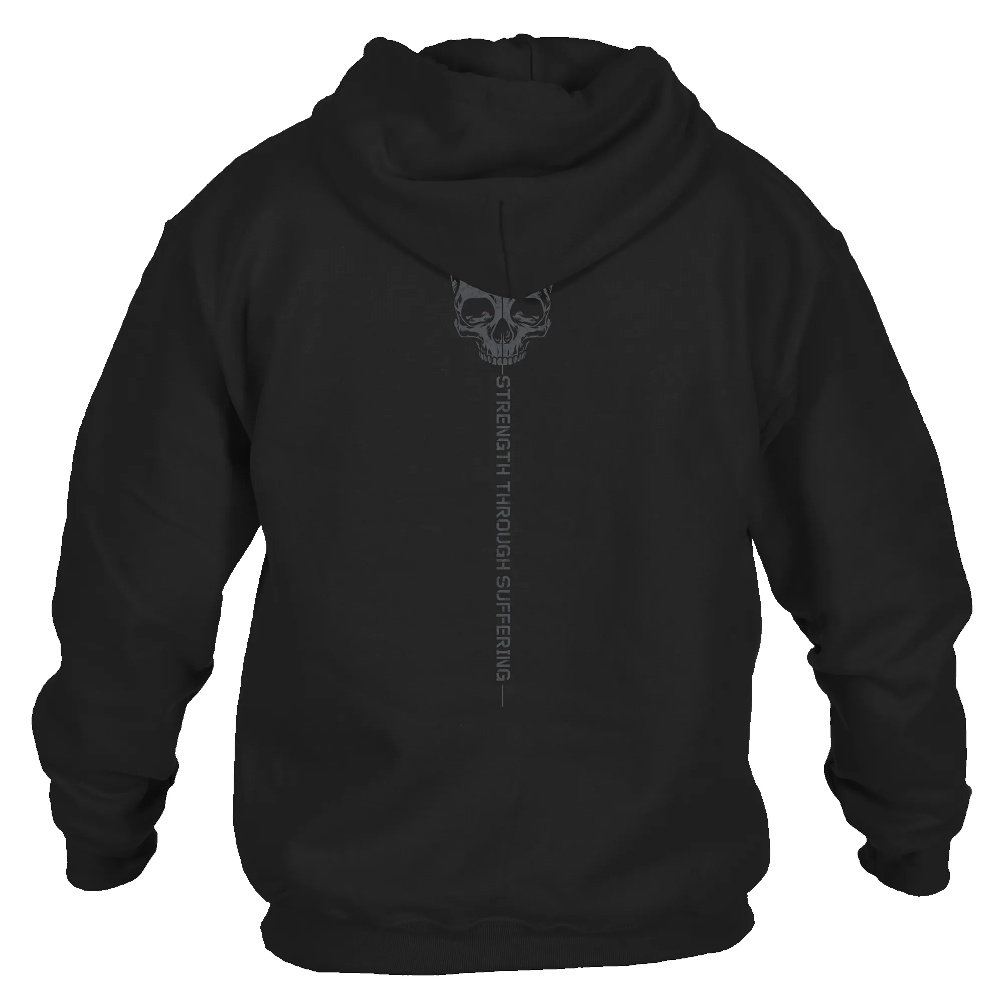 Men's Strength Through Suffering Hoodie - Black sold by Grunt Style product image thumbnail 5