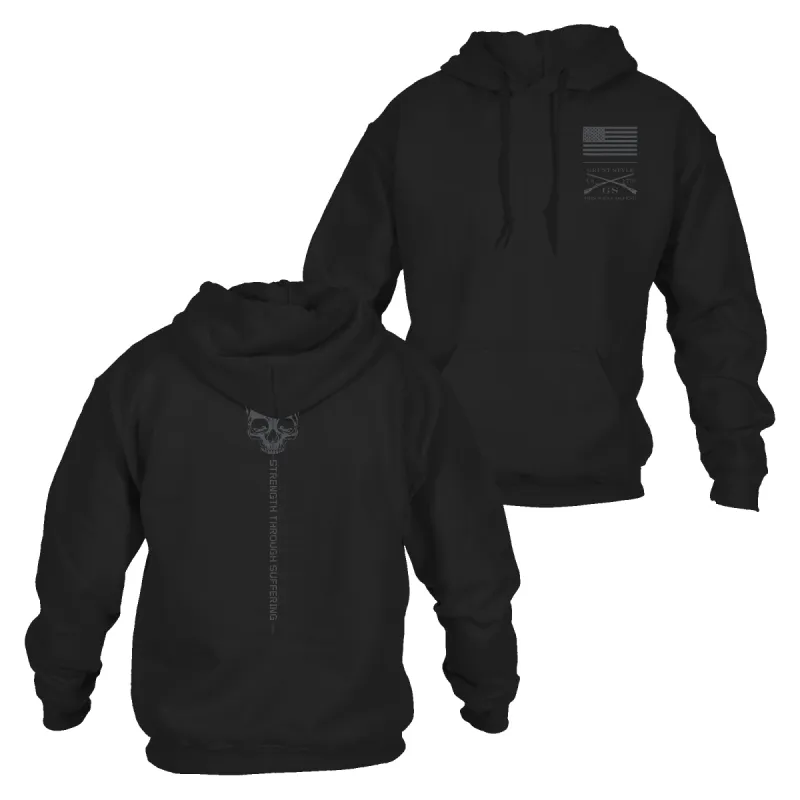 Strength Through Suffering Hoodie - Black sold by Grunt Style