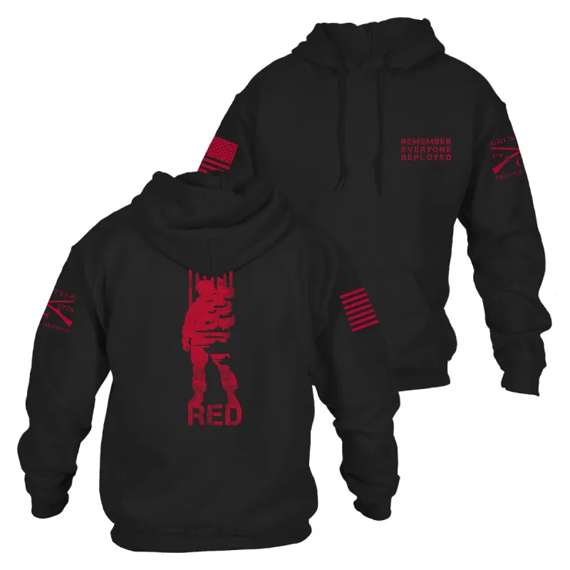R.E.D. All Forces Hoodie - Black sold by Grunt Style