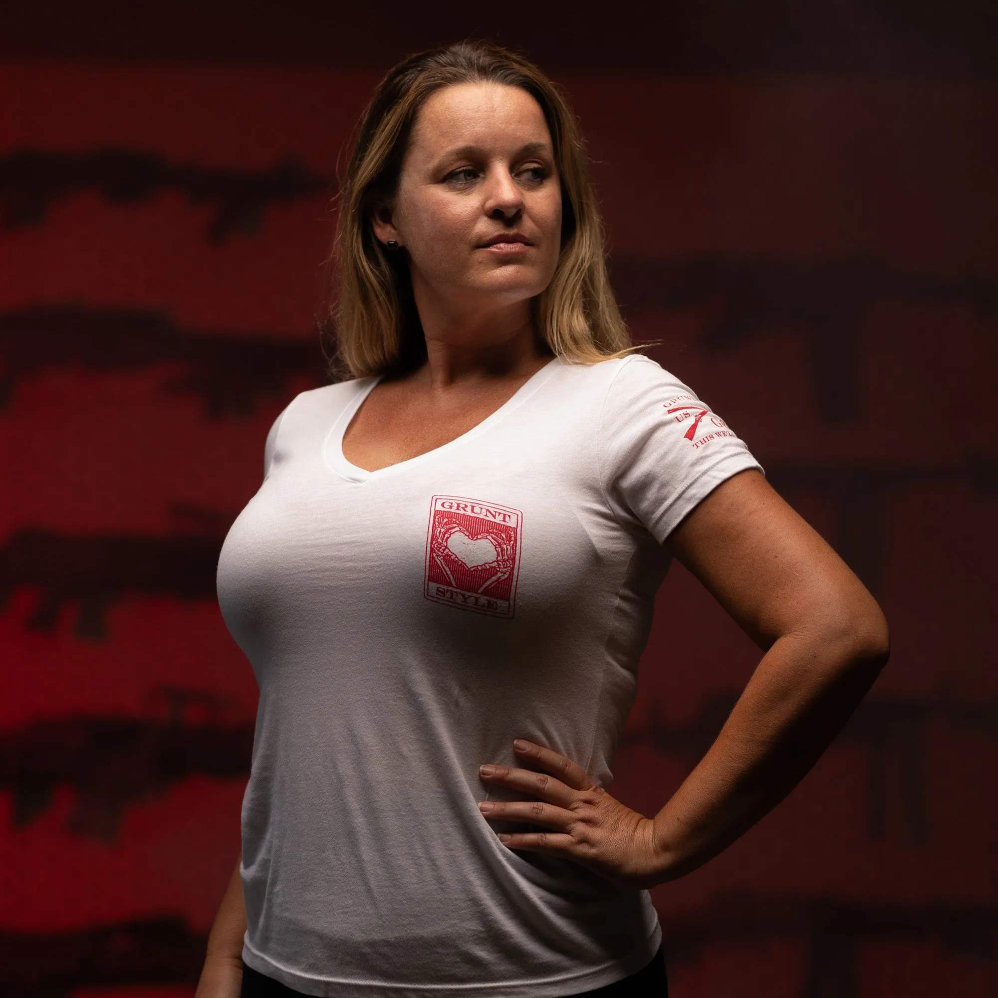 Women's Lover Tarot V-Neck - White sold by Grunt Style