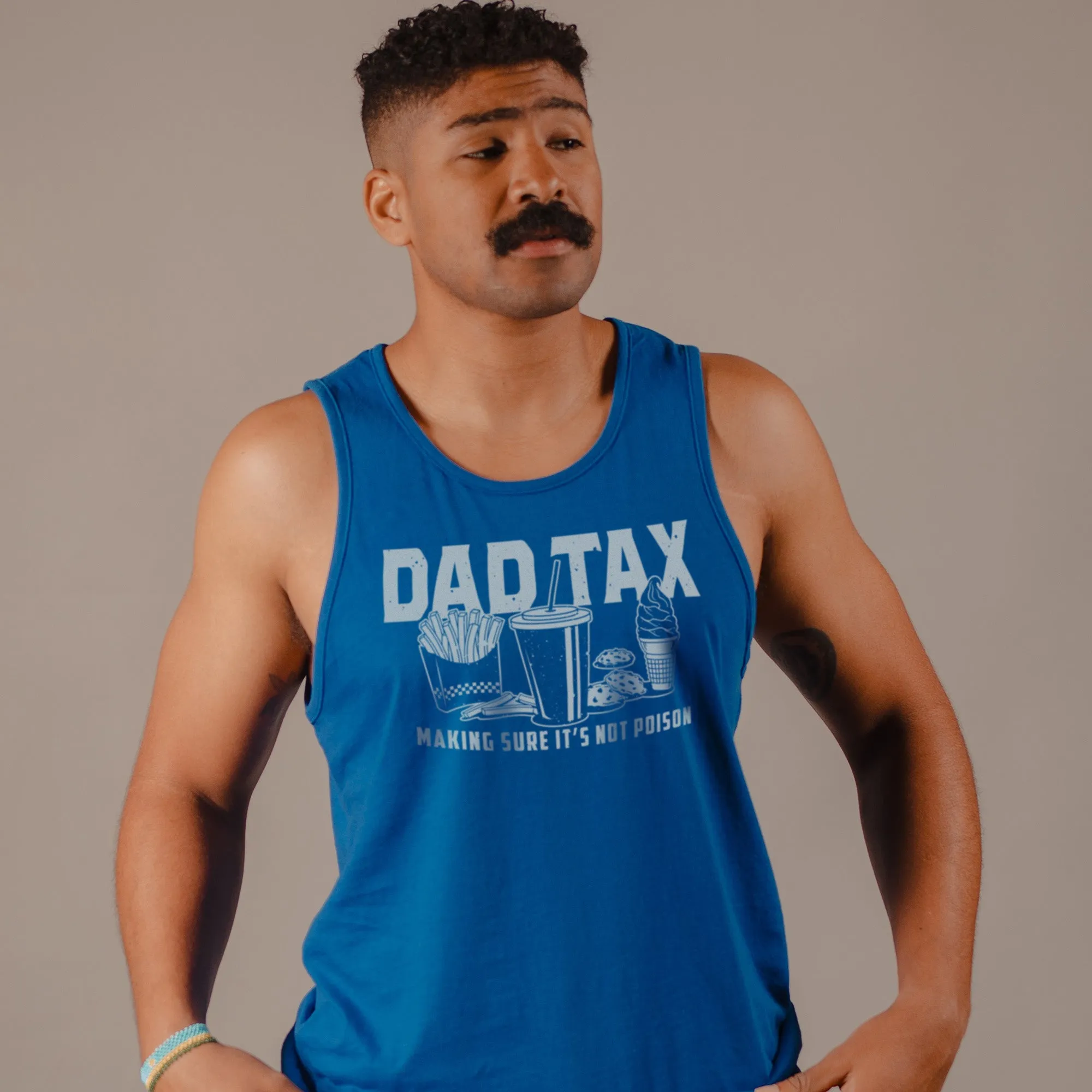 Dad Tax Tank - Royal sold by Grunt Style