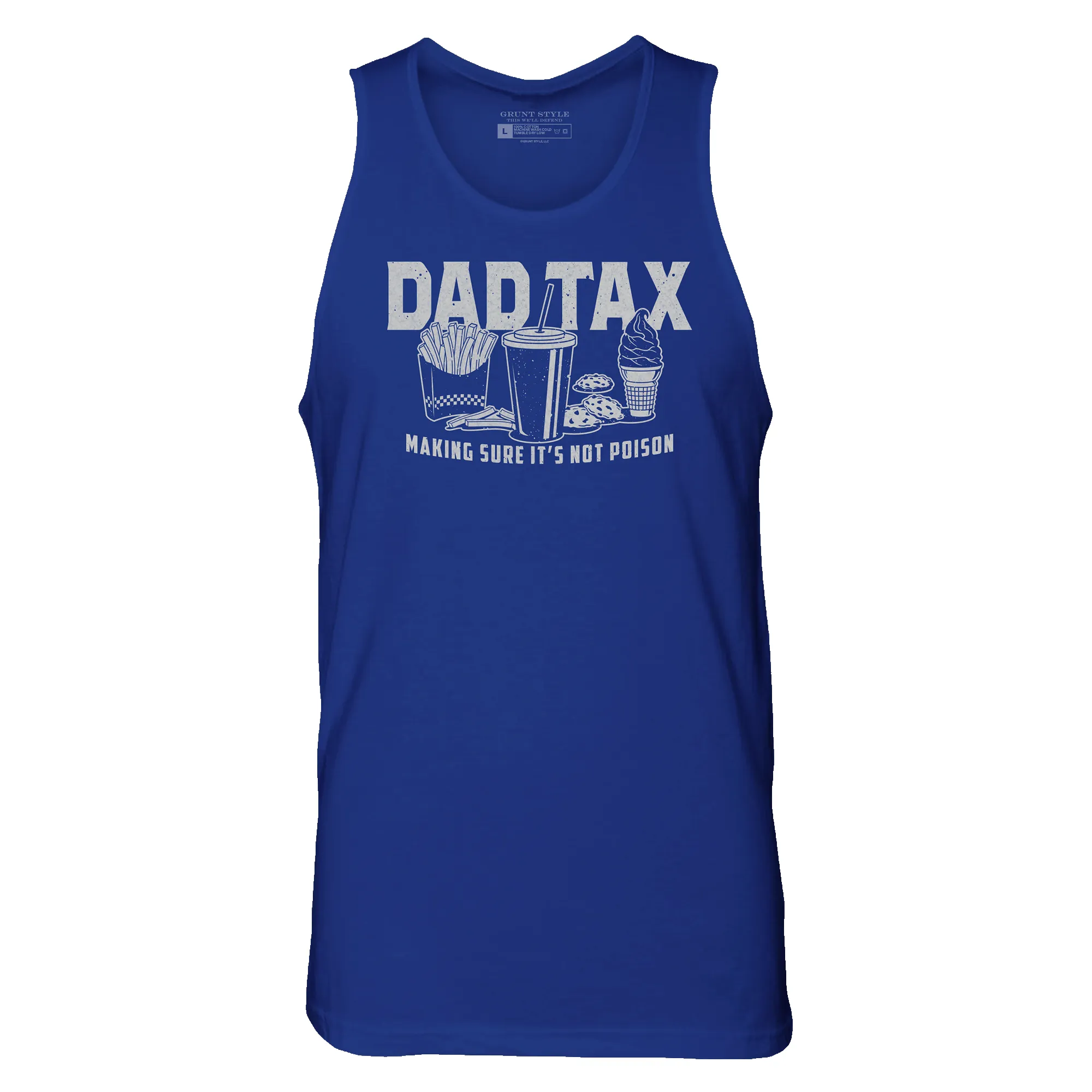 Dad Tax Tank - Royal sold by Grunt Style product image thumbnail 4