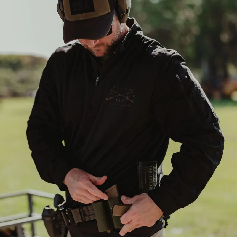 Men's Tactical 1/4 Zip Pullover 2.0 - Black sold by Grunt Style