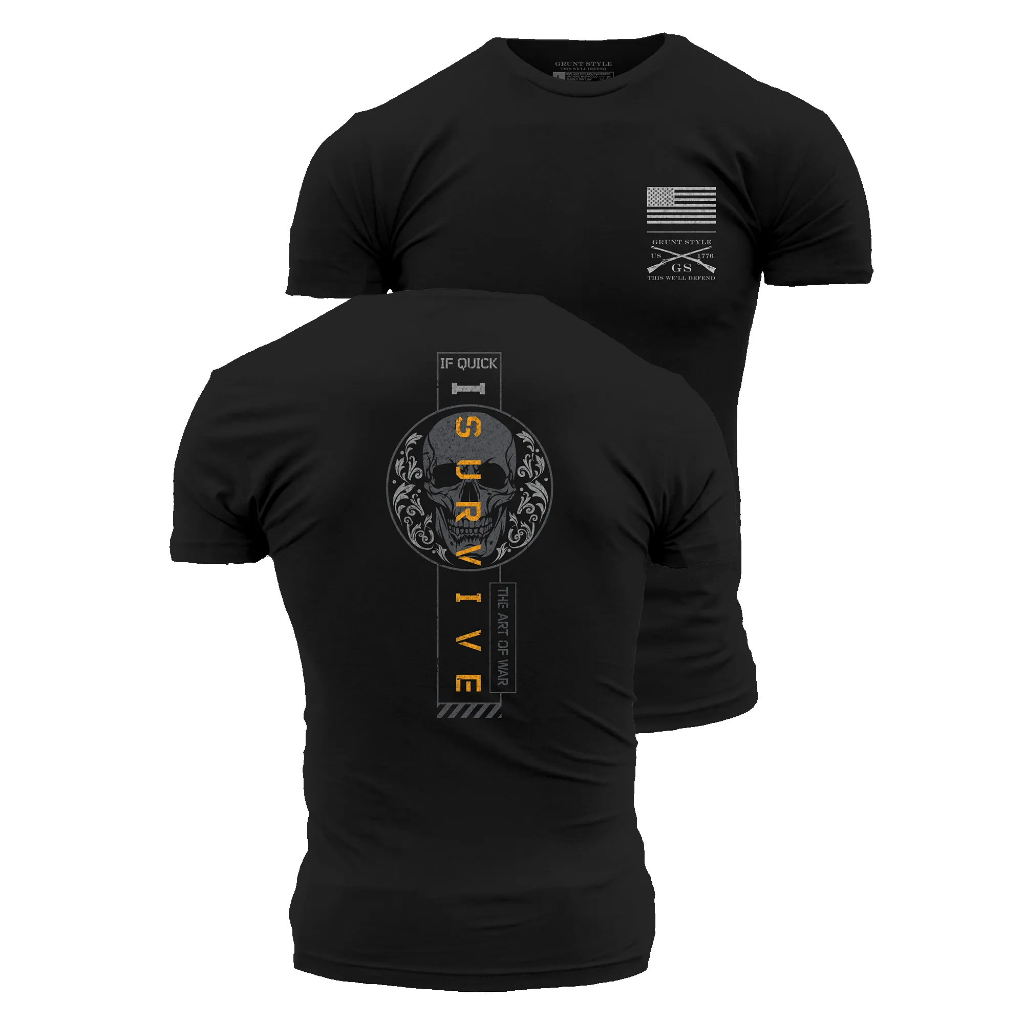 I Survive T-Shirt - Black sold by Grunt Style