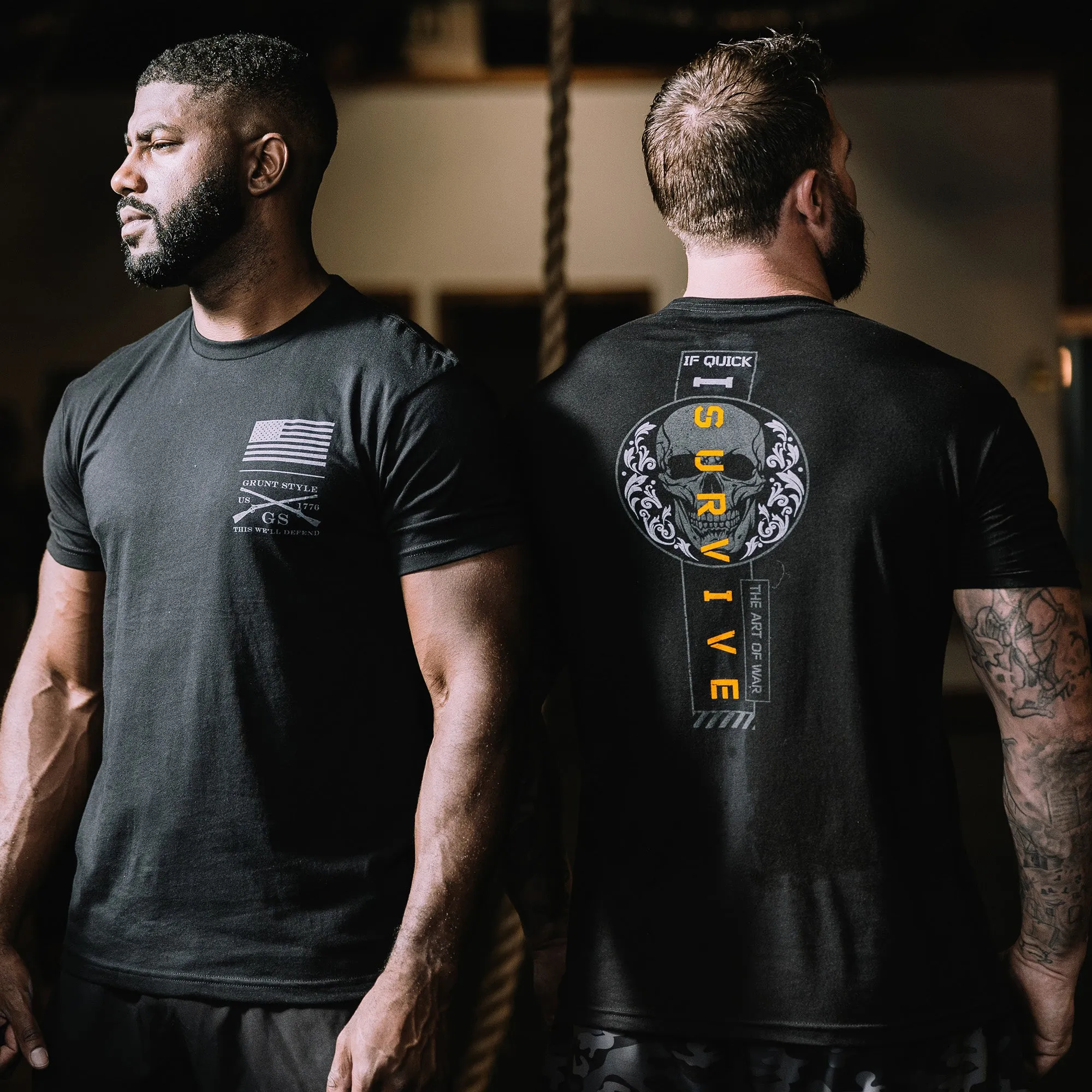 I Survive T-Shirt - Black sold by Grunt Style product image thumbnail 4