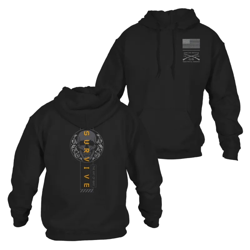 I Survive Hoodie - Black sold by Grunt Style