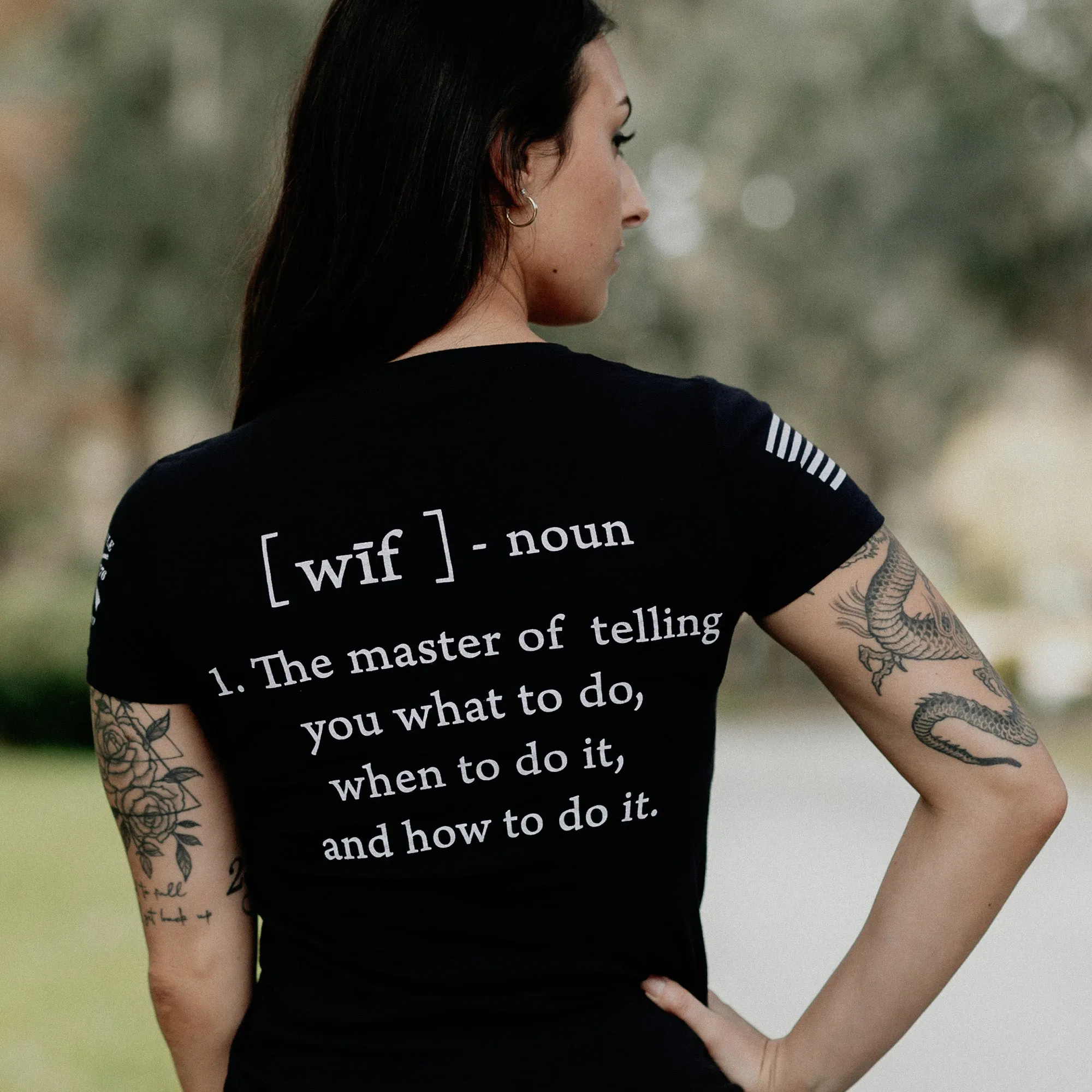 Women's Wife Defined V-Neck - Black sold by Grunt Style product image thumbnail 5