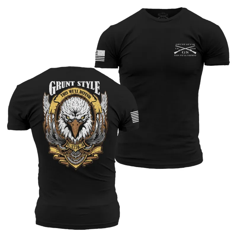 Easy Rider Eagle T-Shirt - Black sold by Grunt Style