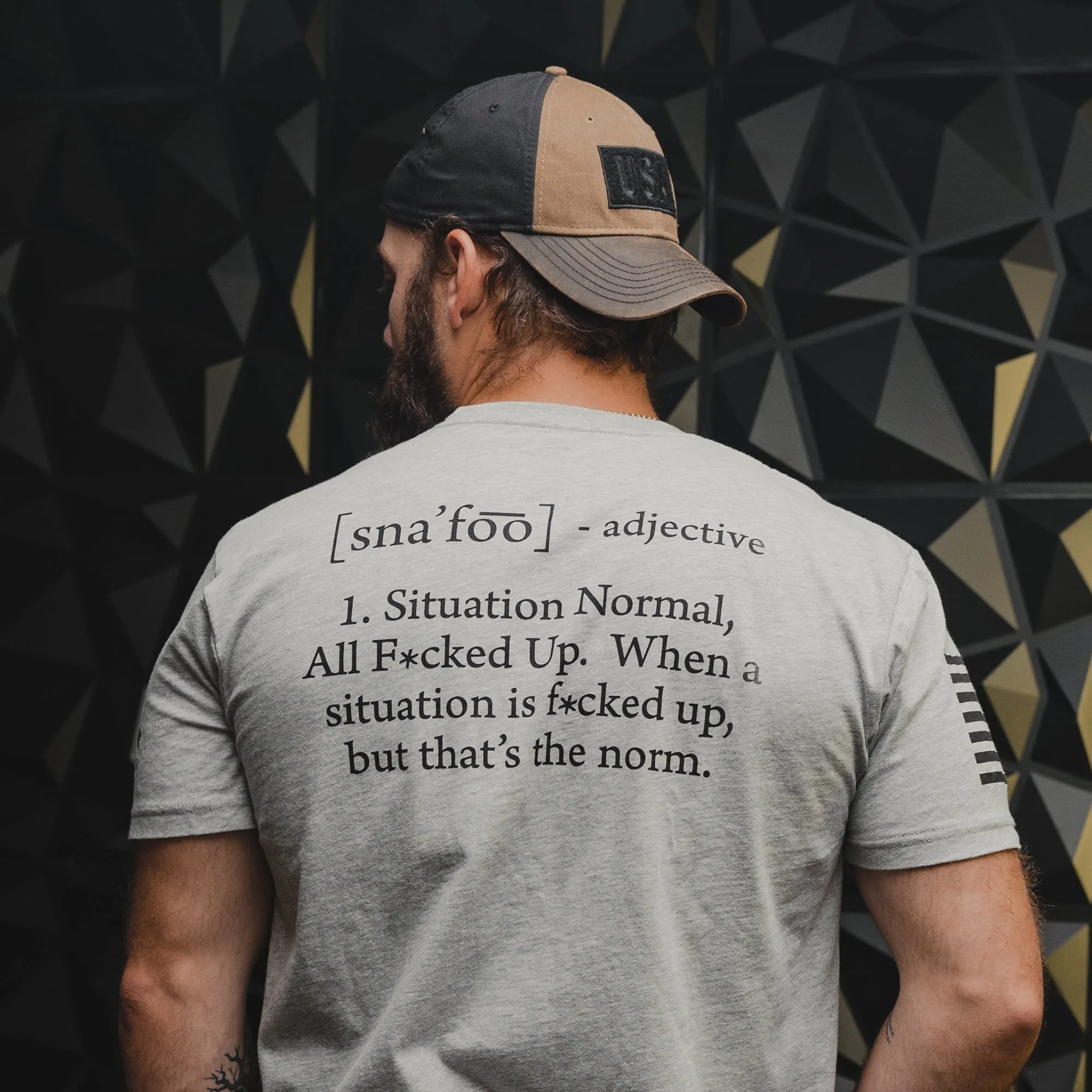 SNAFU T-Shirt - Heather Gray sold by Grunt Style product image thumbnail 4