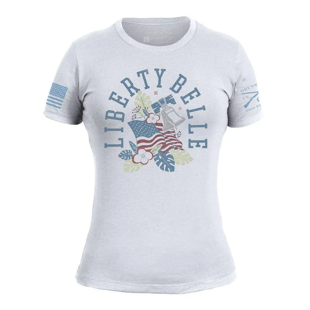 Women's Liberty Belle Slim Fit T-Shirt - White sold by Grunt Style product image thumbnail 4