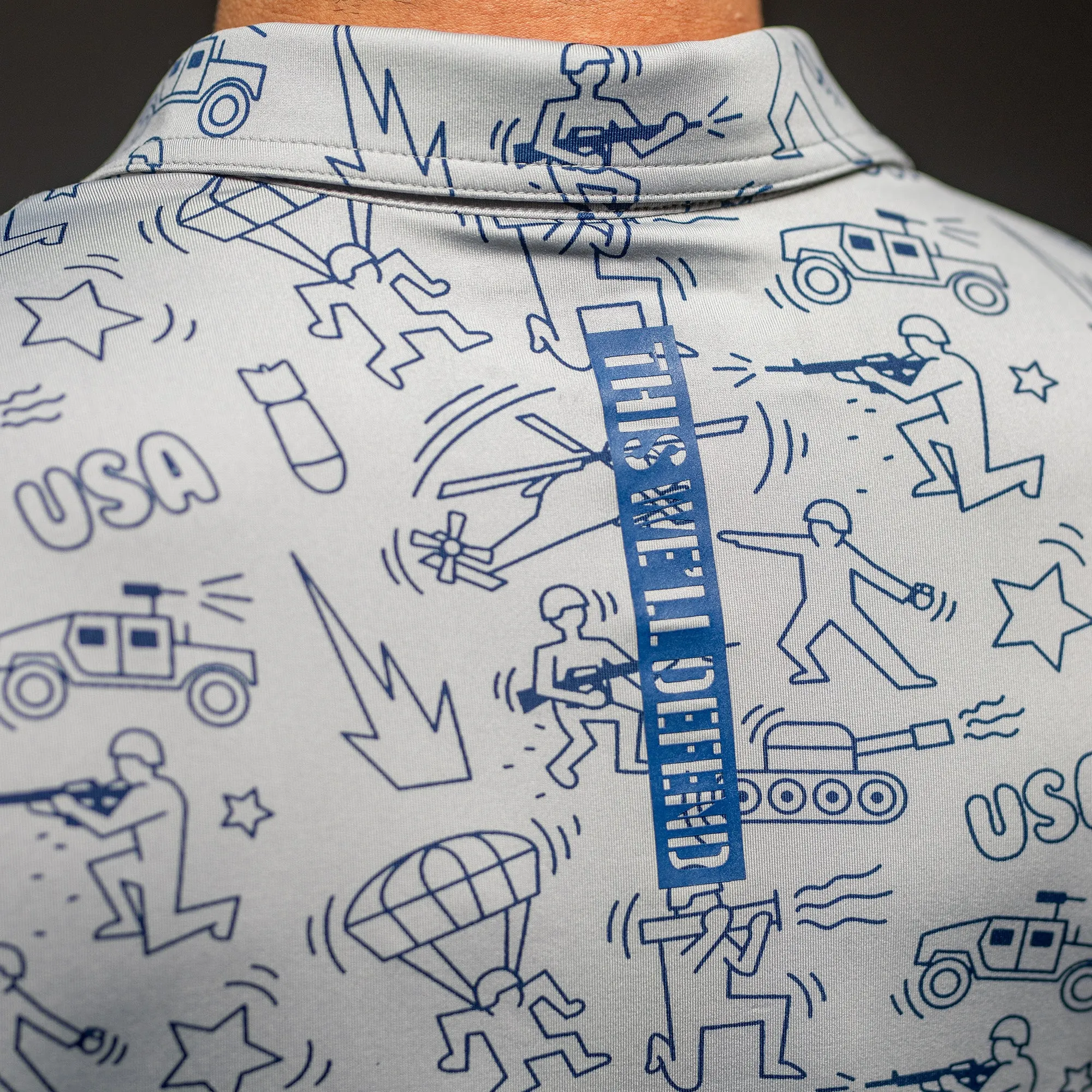 Men's Polo - Military Pop Art sold by Grunt Style product image thumbnail 5