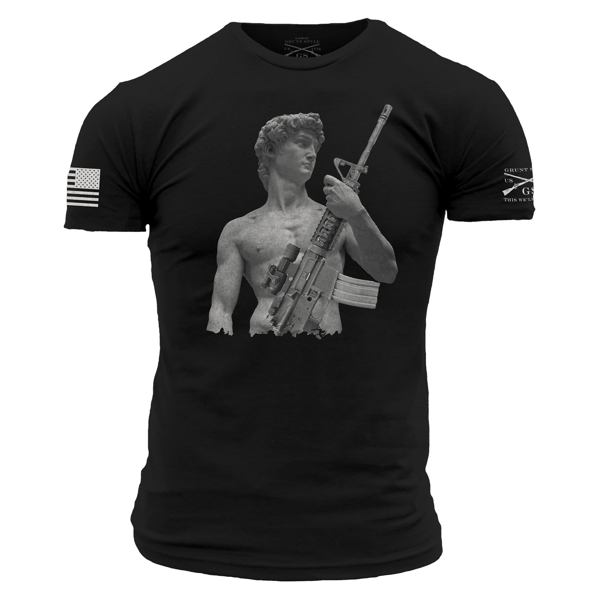 Men's Tactical David T-Shirt - Black sold by Grunt Style