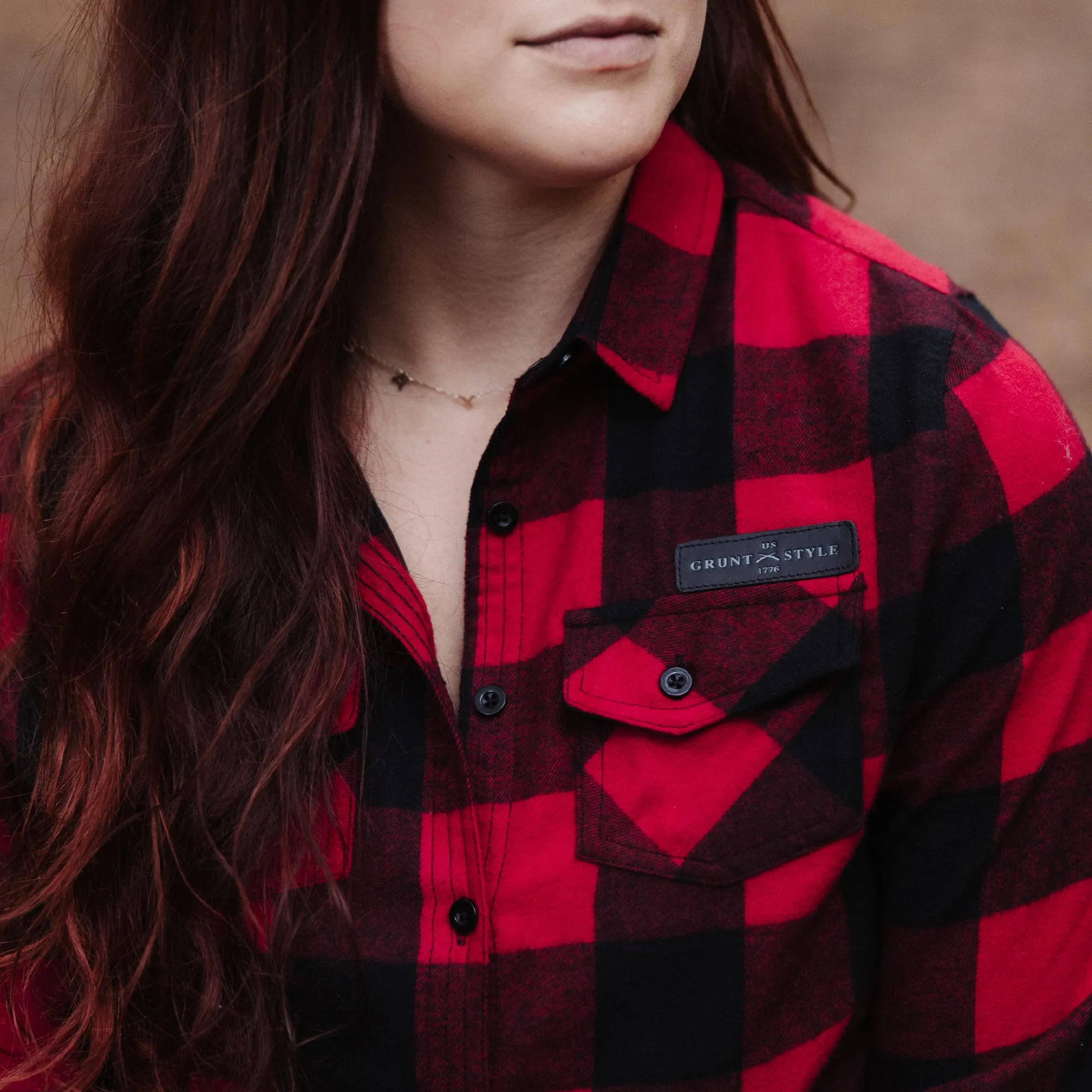 Women's Plaid Flannel - Buffalo sold by Grunt Style product image thumbnail 2