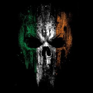 Women's Irish Reaper V-Neck - Black sold by Grunt Style
