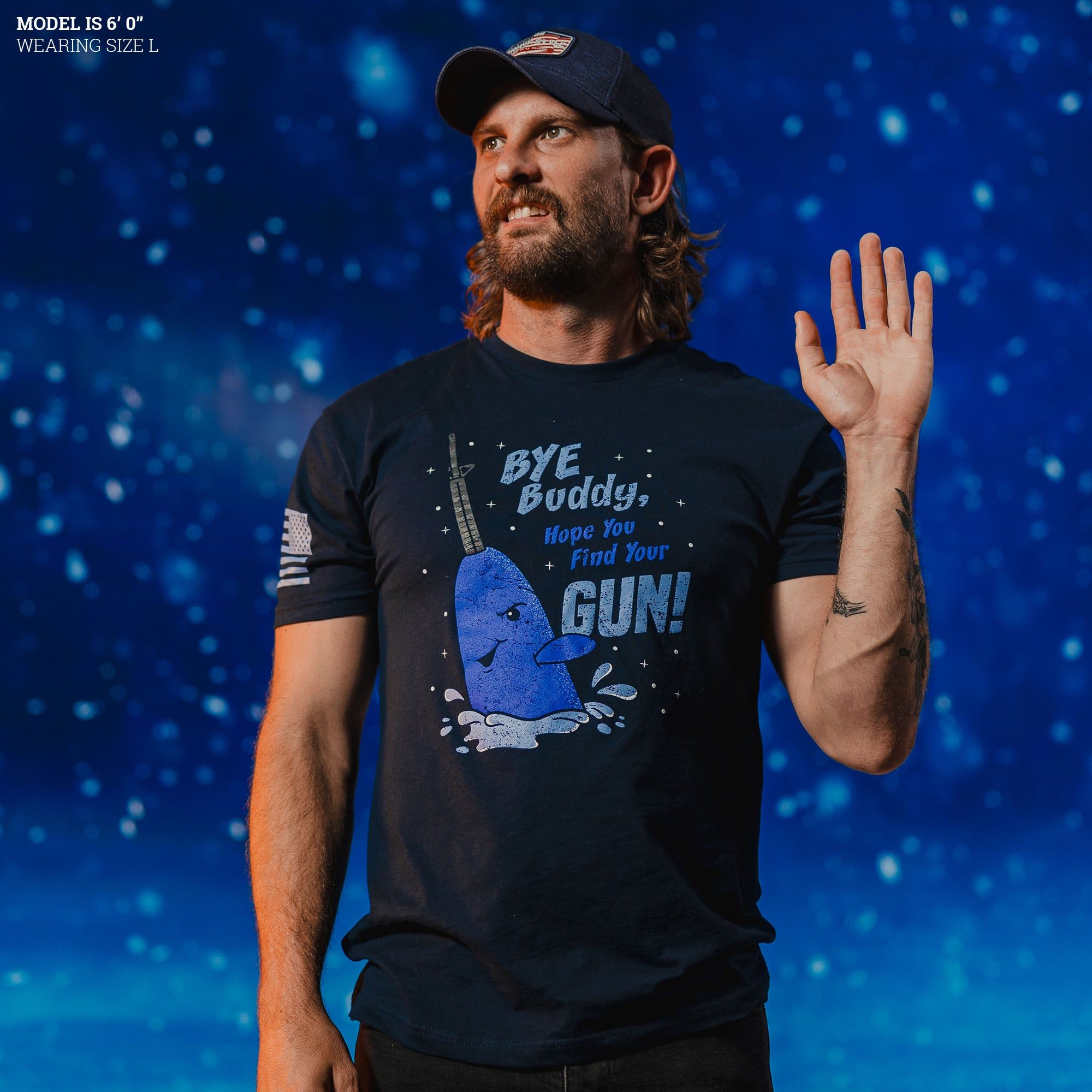 Bye Buddy T-Shirt - Midnight Navy sold by Grunt Style product image thumbnail 6