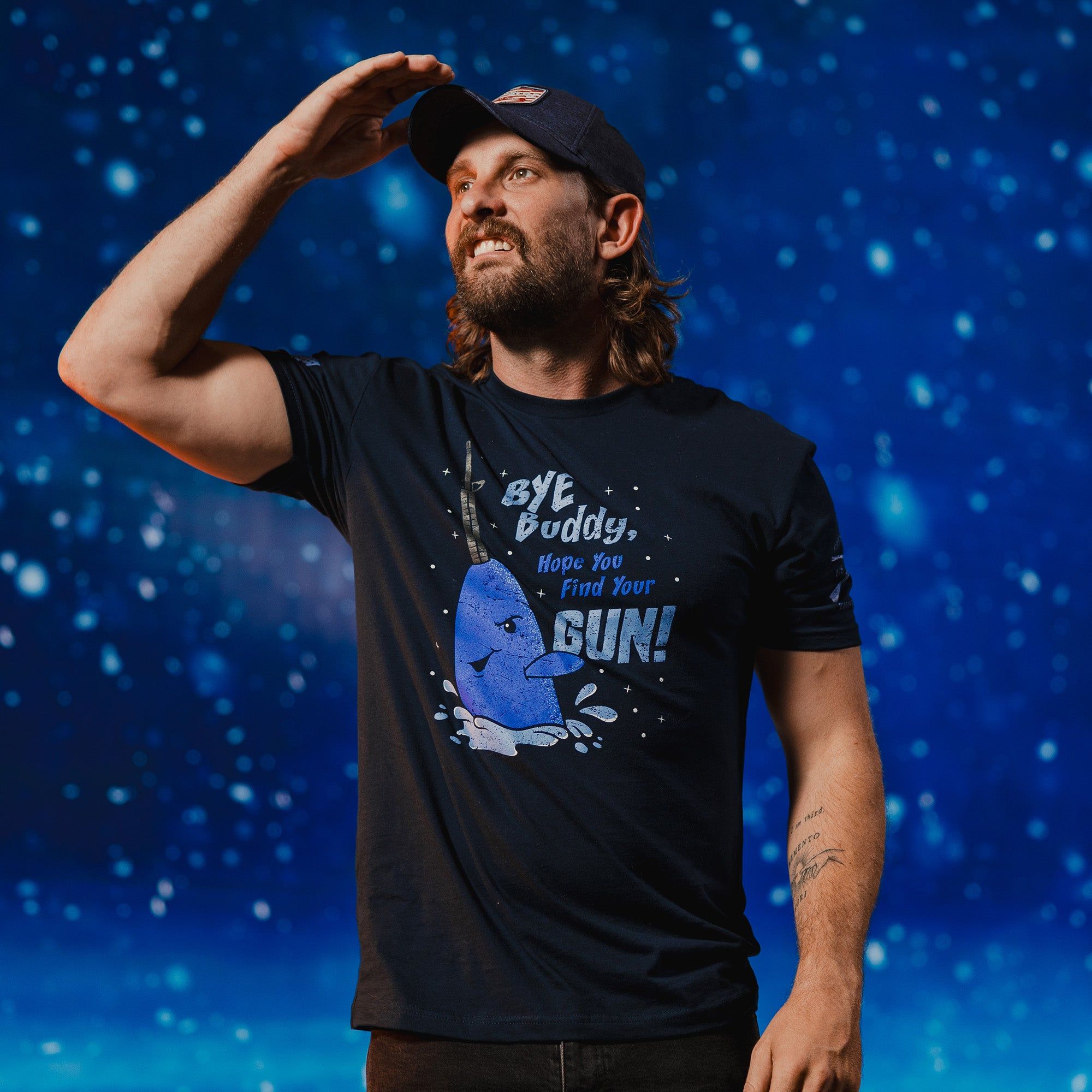 Bye Buddy T-Shirt - Midnight Navy sold by Grunt Style product image thumbnail 4