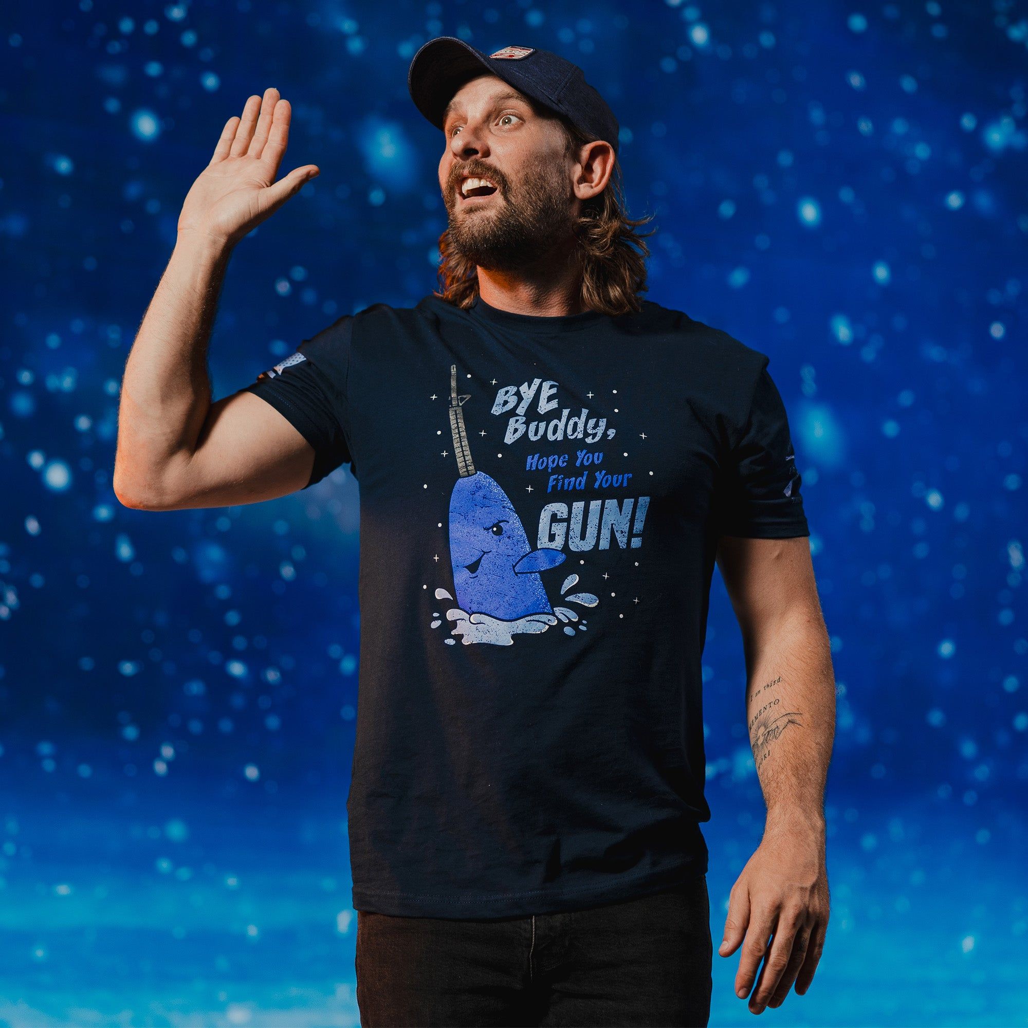 Bye Buddy T-Shirt - Midnight Navy sold by Grunt Style product image thumbnail 3