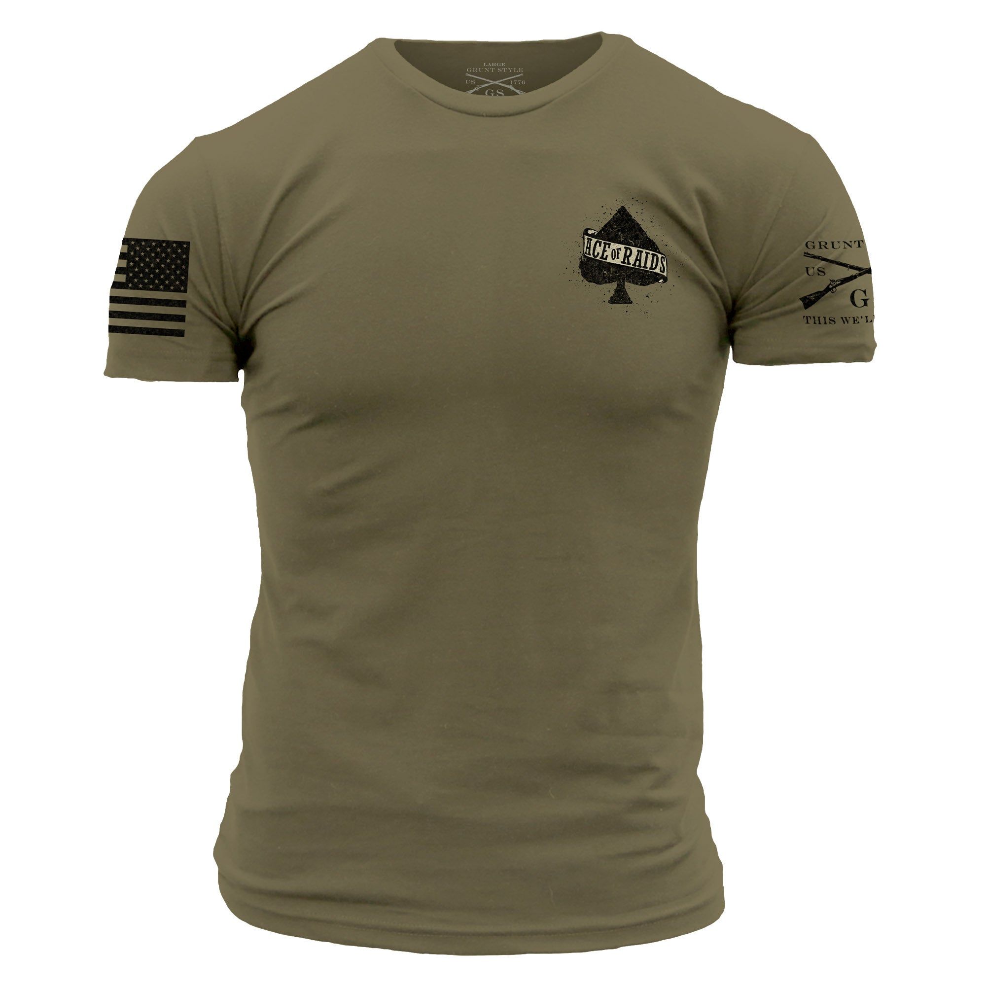 Death From Above T-Shirt - Military Green sold by Grunt Style product image thumbnail 2