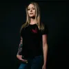 Women's Freedom Flag T-Shirt - Black sold by Grunt Style