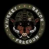 Whiskey. Bacon. Freedom. T-Shirt - Black sold by Grunt Style