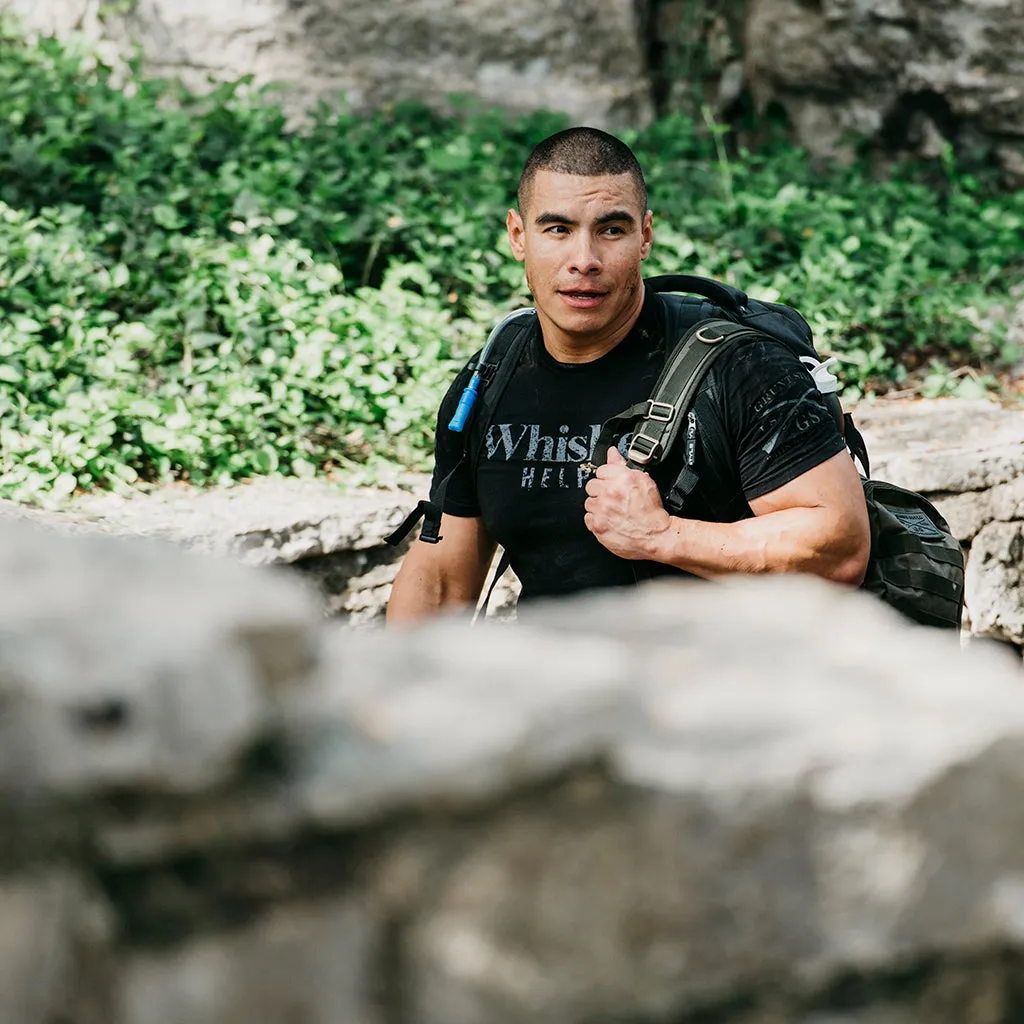 Whiskey Helps™ T-Shirt - Black sold by Grunt Style product image thumbnail 4