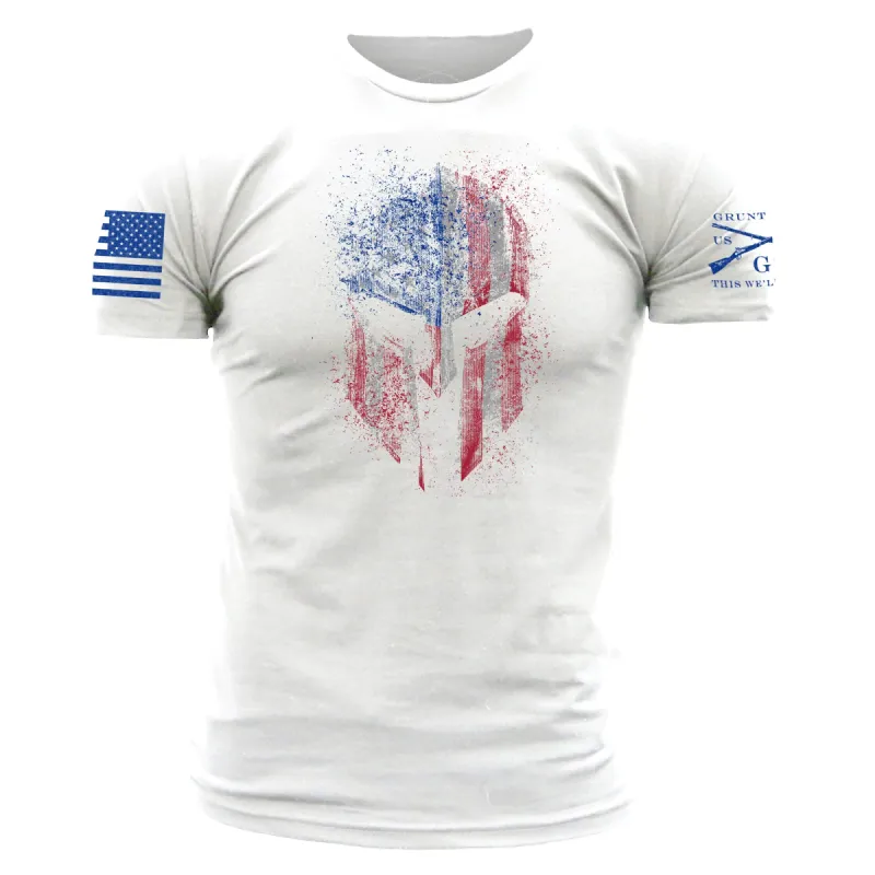 American Spartan 2.0 T-Shirt - White sold by Grunt Style