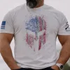 American Spartan 2.0 T-Shirt - White sold by Grunt Style