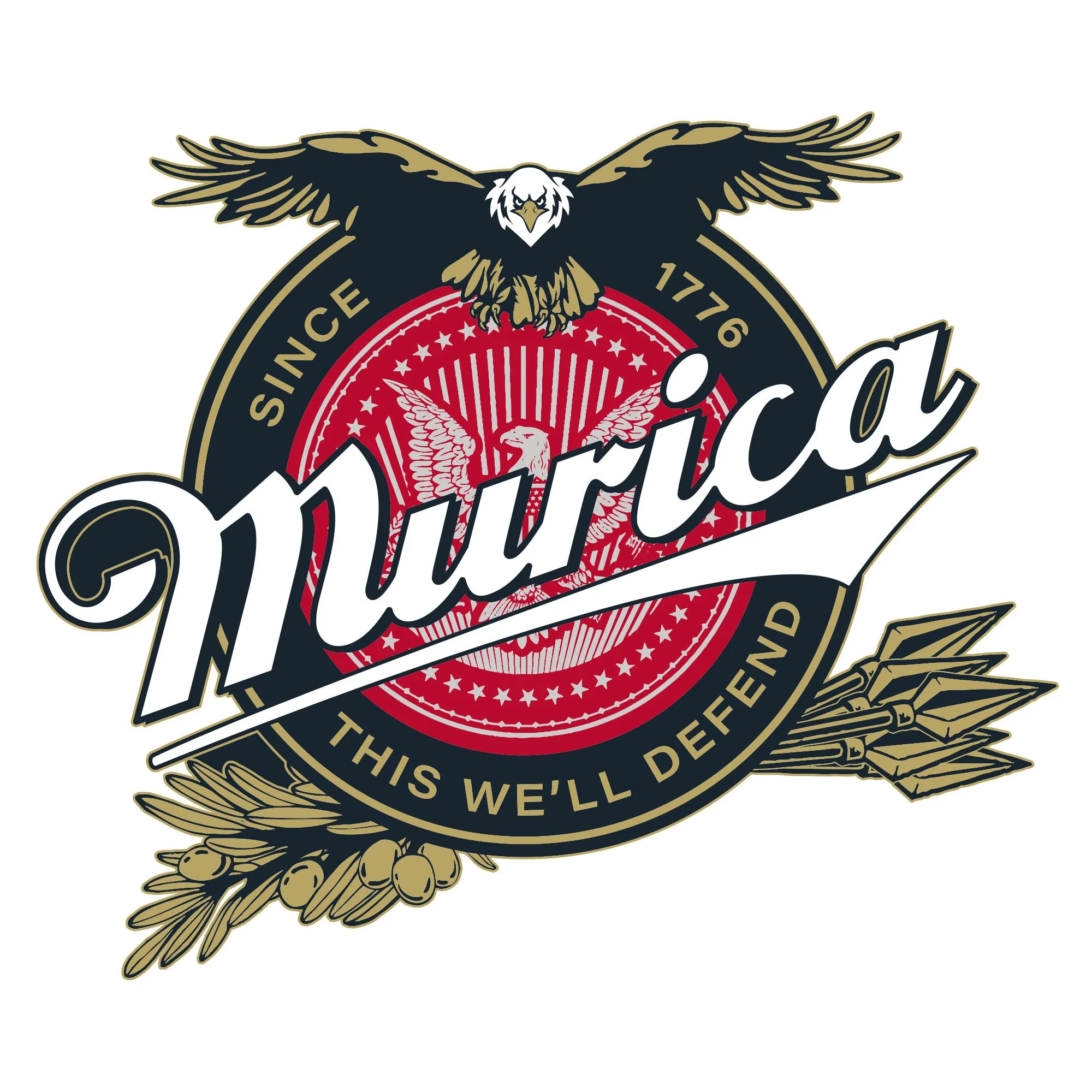 Women's Murica Brewing Flowy Tank - White sold by Grunt Style product image thumbnail 5