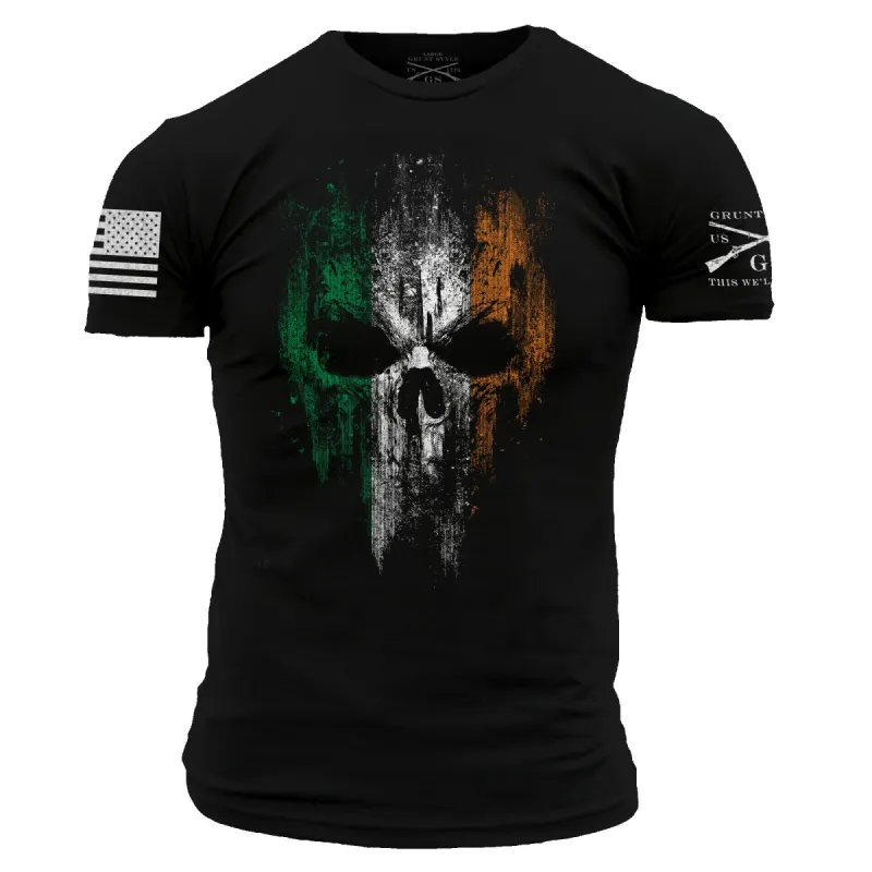 Men's Irish Reaper T-Shirt - Black sold by Grunt Style