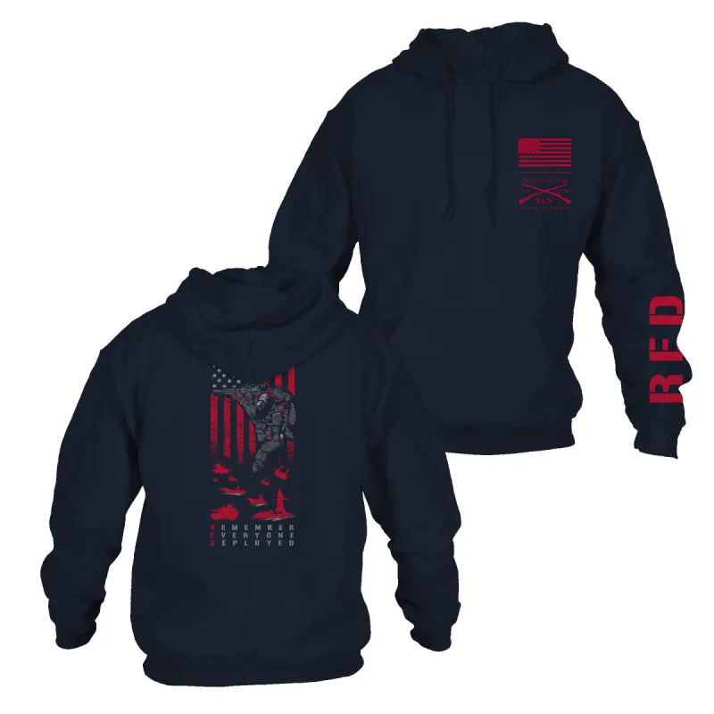 RED Friday Hoodie - Navy made by Grunt Style