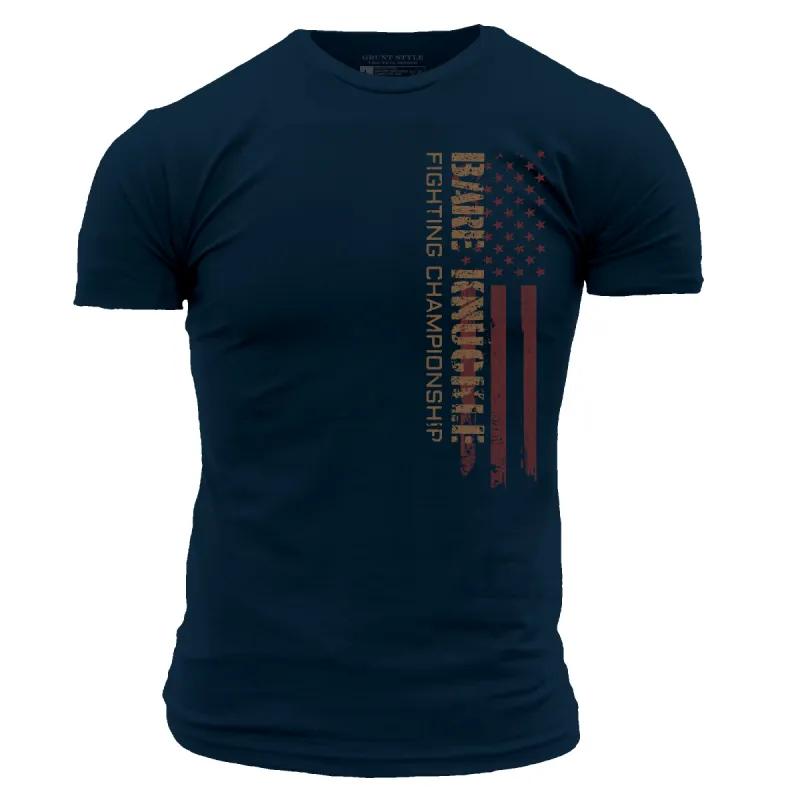 BKFC Stars and Stripes T-Shirt - Midnight Navy sold by Grunt Style