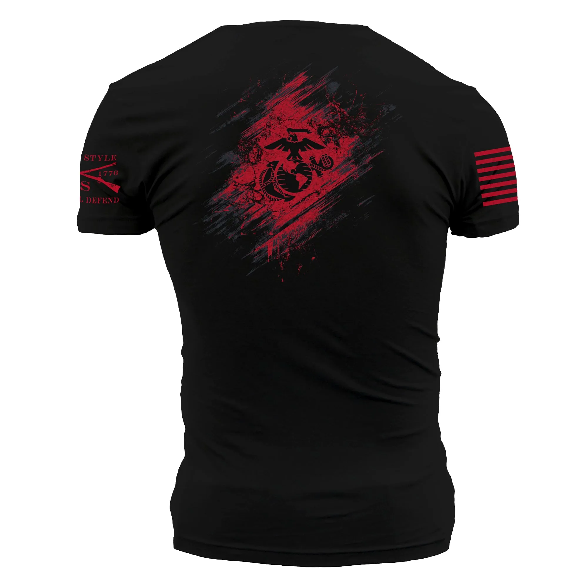 USMC - Bound In Blood T-Shirt - Black sold by Grunt Style product image thumbnail 3