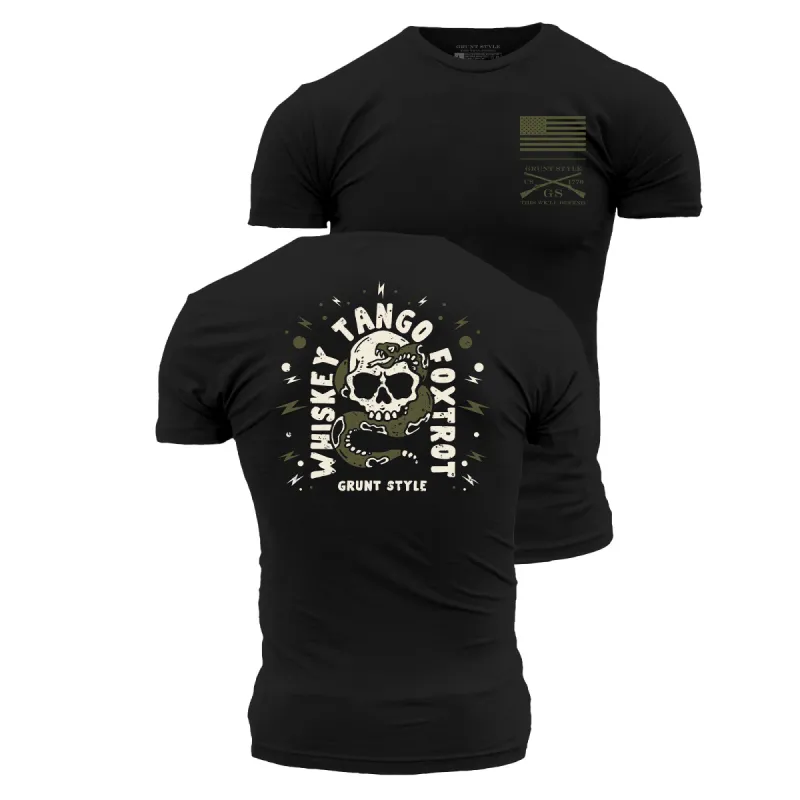 Death Rattler T-Shirt - Black sold by Grunt Style