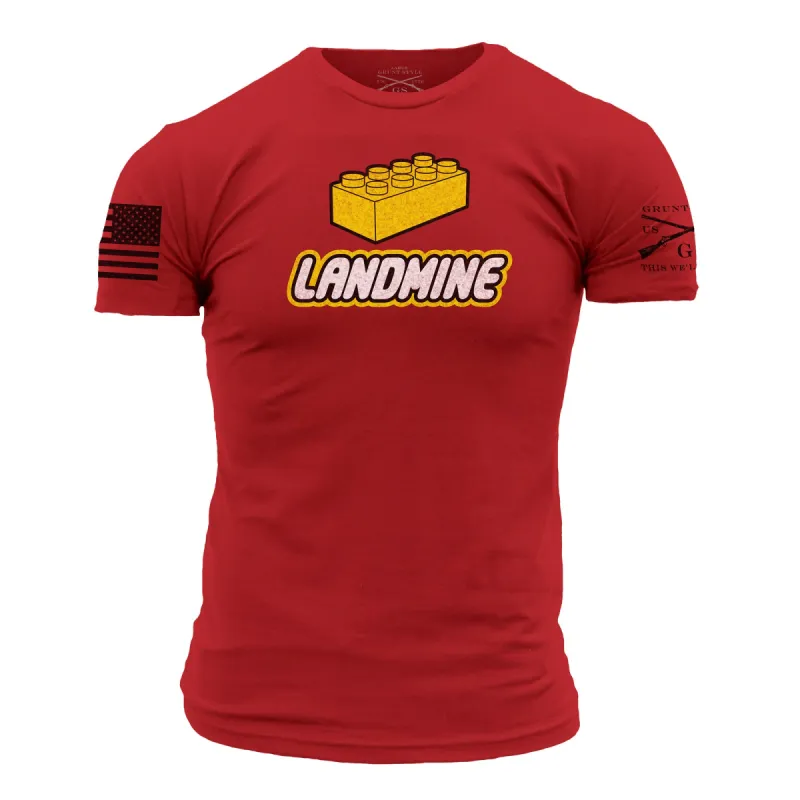 Landmine T-Shirt - Red made by Grunt Style