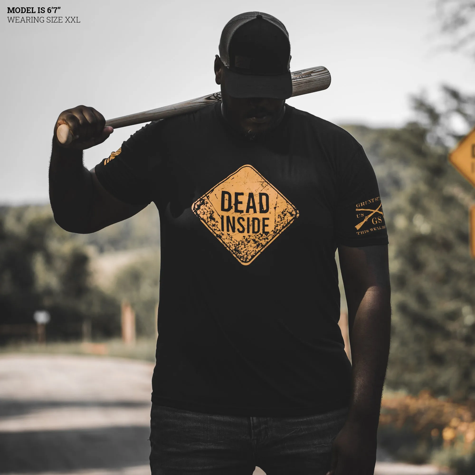 Dead Inside T-Shirt - Black sold by Grunt Style product image thumbnail 3