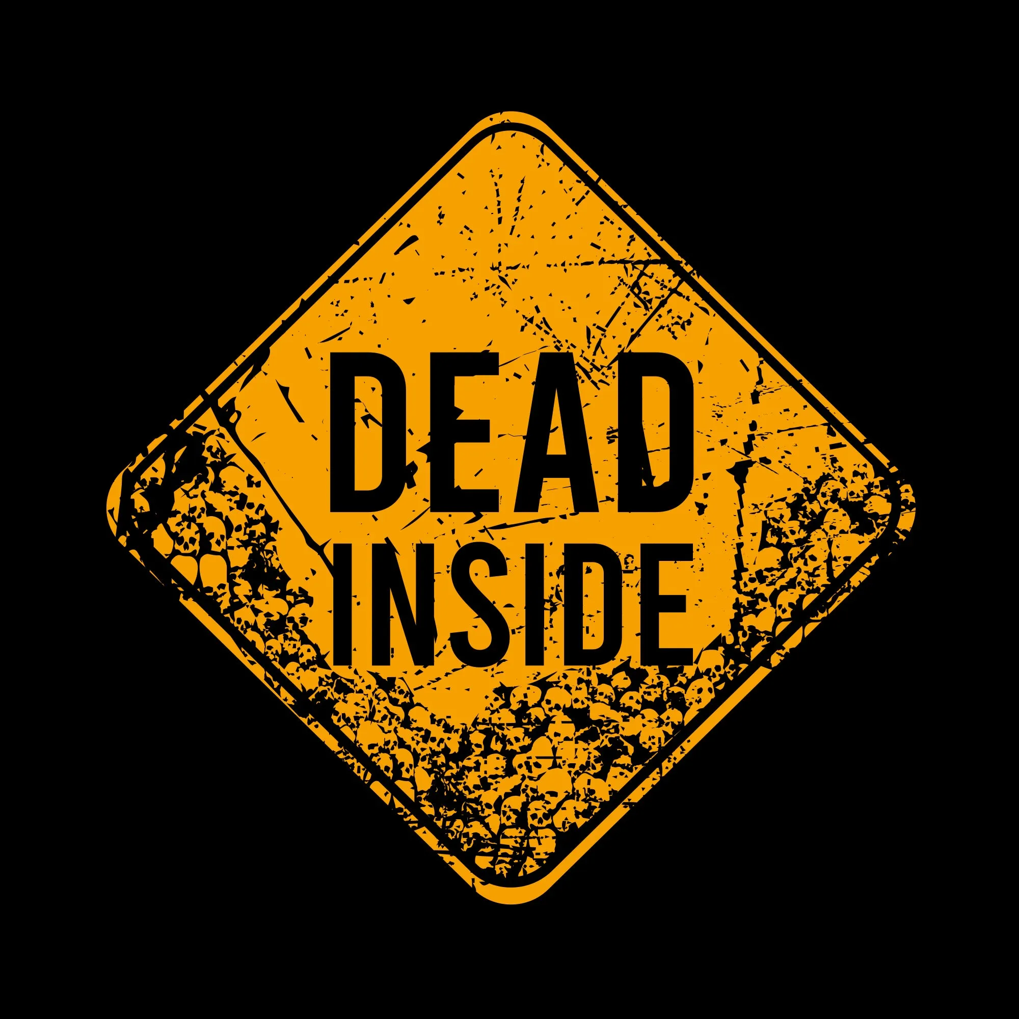Dead Inside T-Shirt - Black sold by Grunt Style product image thumbnail 2