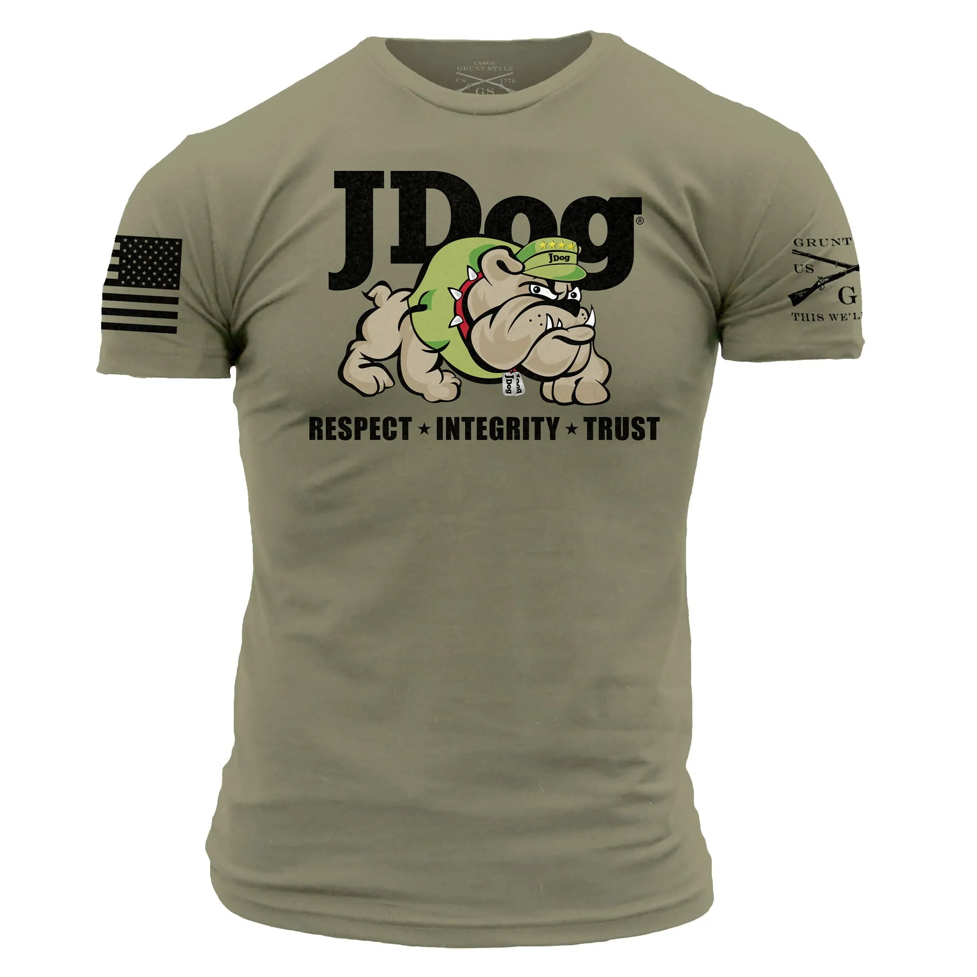 JDog T-Shirt - Light Olive sold by Grunt Style