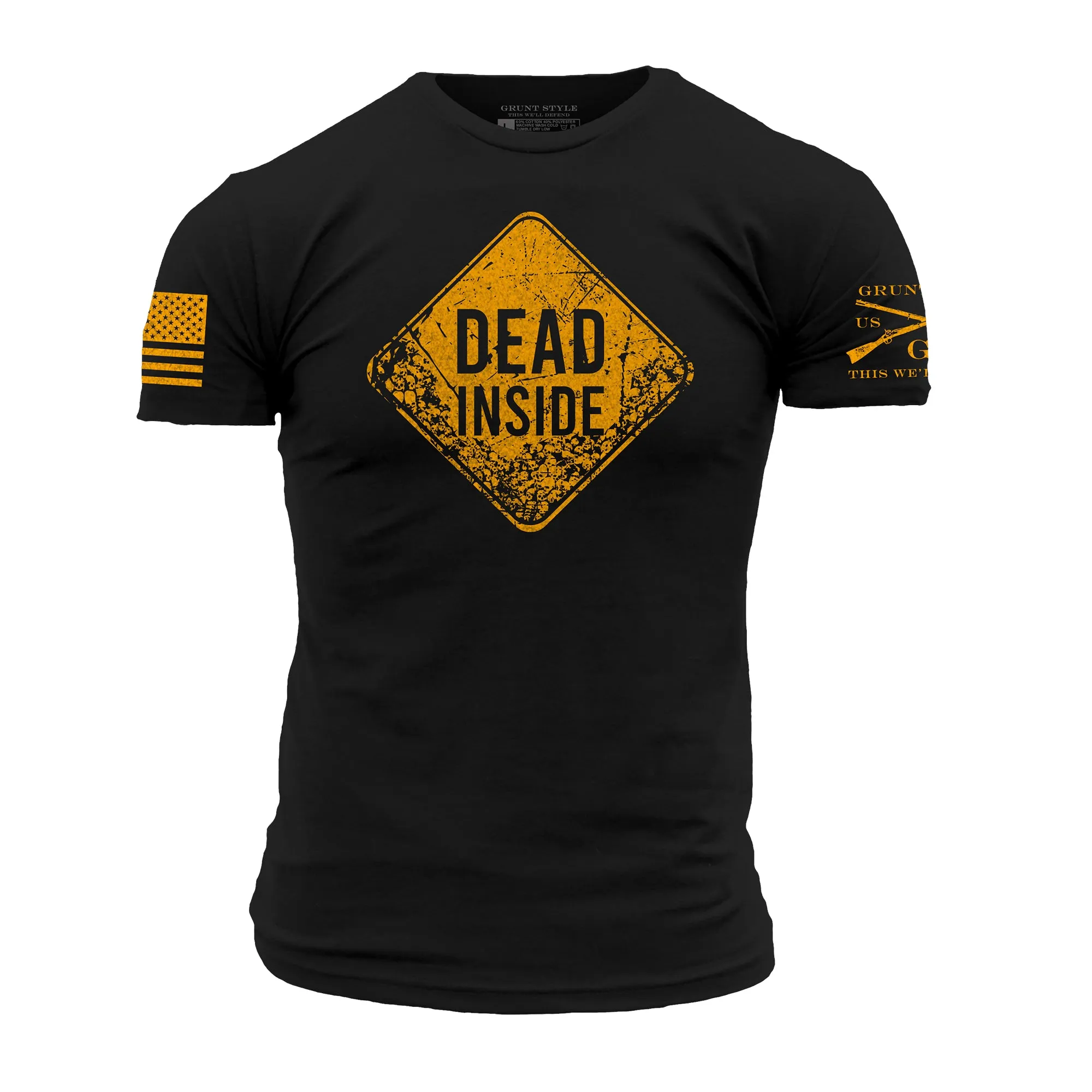 Dead Inside T-Shirt - Black sold by Grunt Style product image thumbnail 5