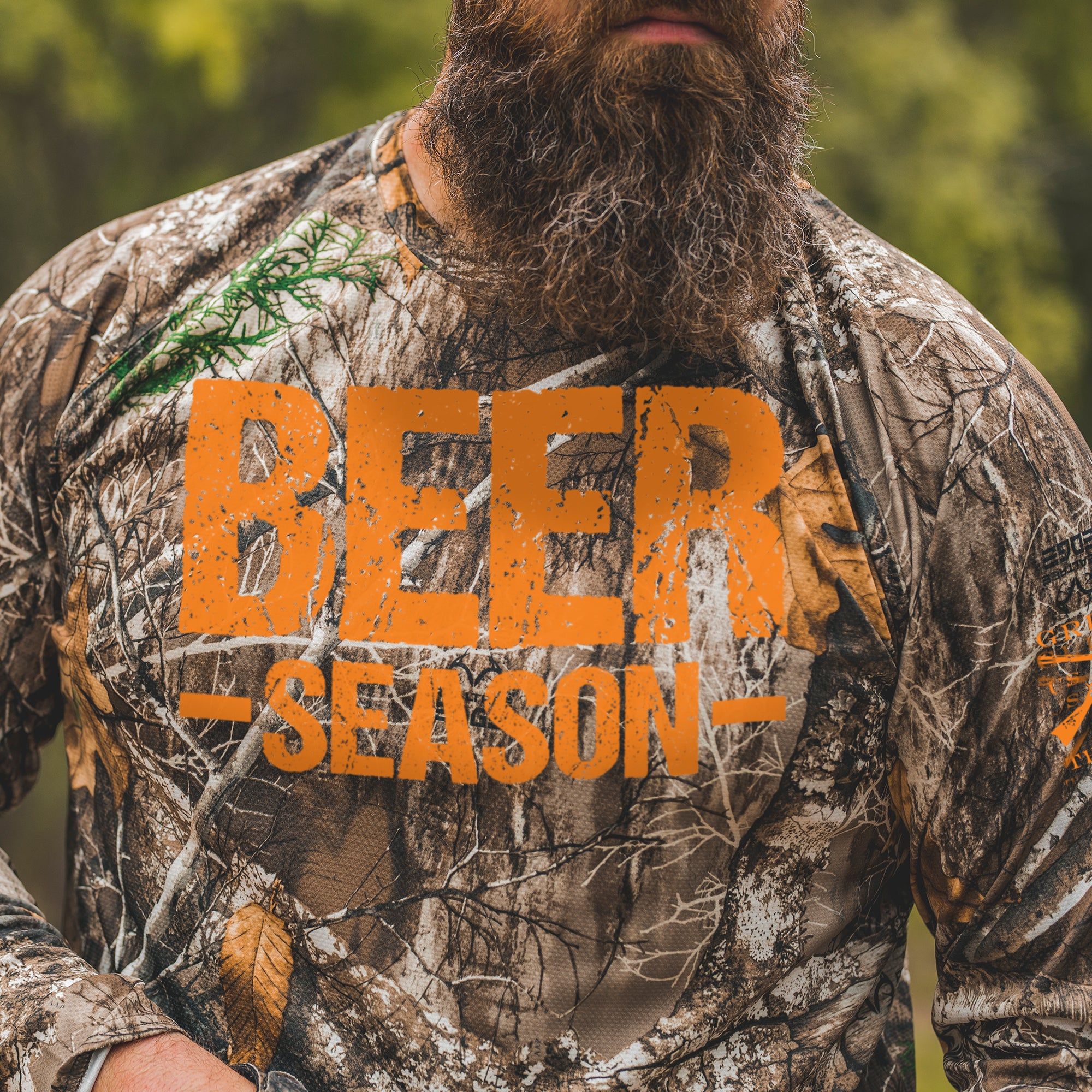 Realtree Edge® - Beer Season Long Sleeve - All Over Camo sold by Grunt Style product image thumbnail 3