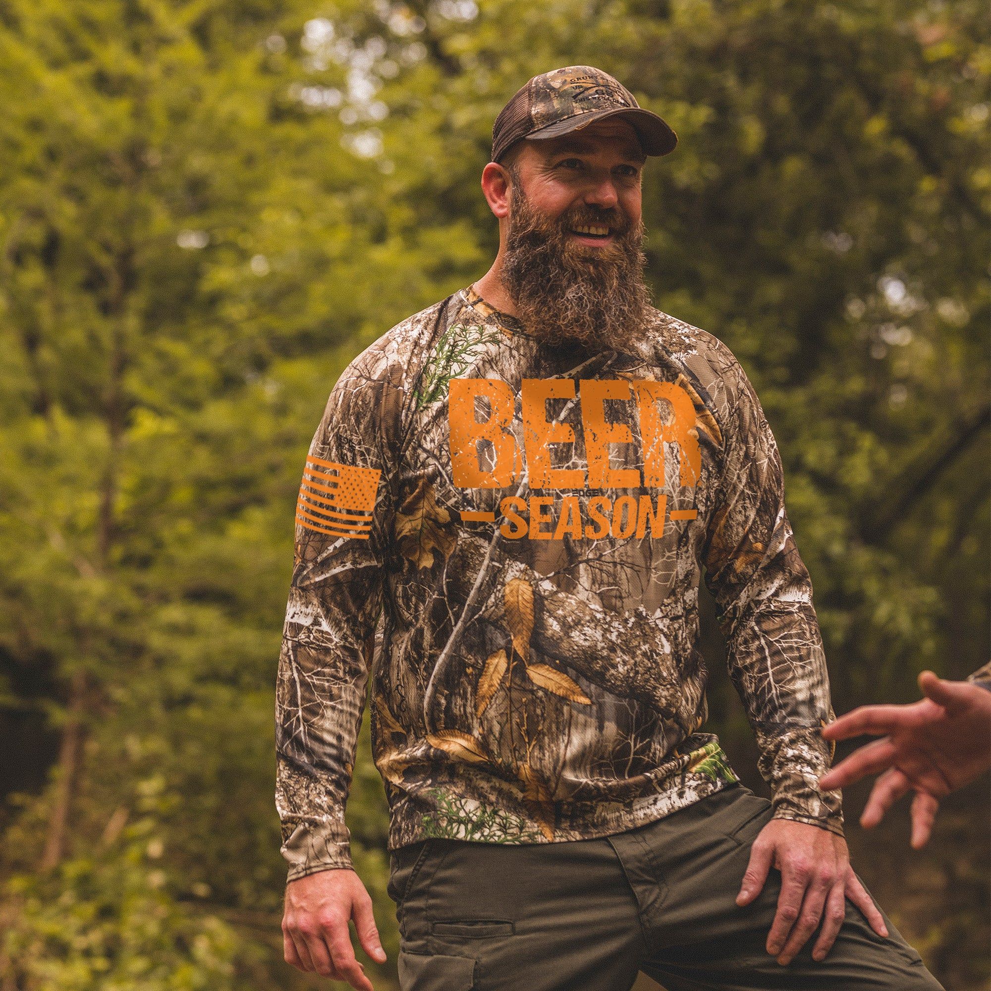 Realtree Edge® - Beer Season Long Sleeve - All Over Camo sold by Grunt Style