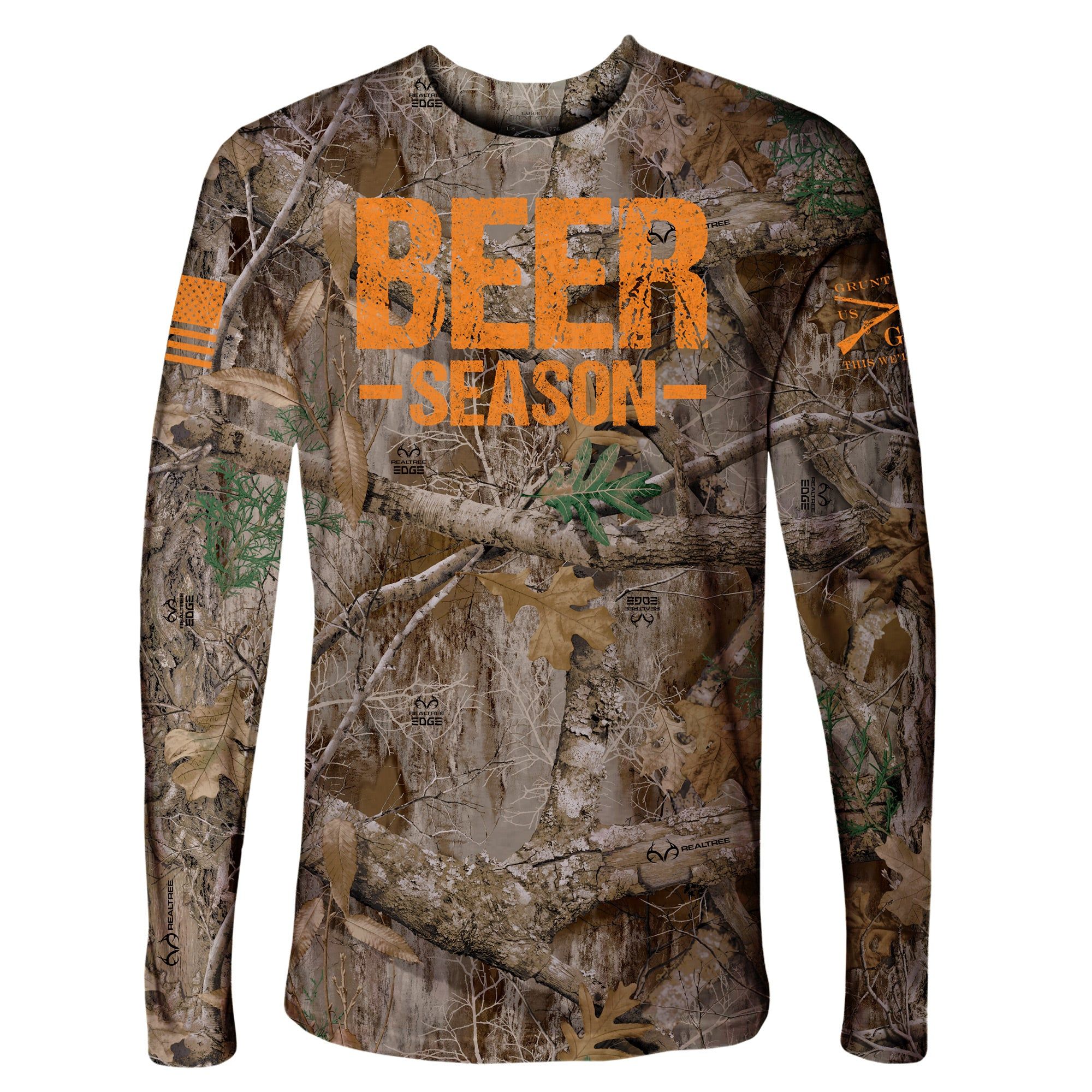 Realtree Edge® - Beer Season Long Sleeve - All Over Camo sold by Grunt Style product image thumbnail 2