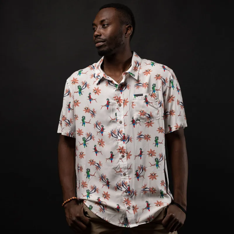 Men's At Ease Button Down - Parrot Trooper sold by Grunt Style