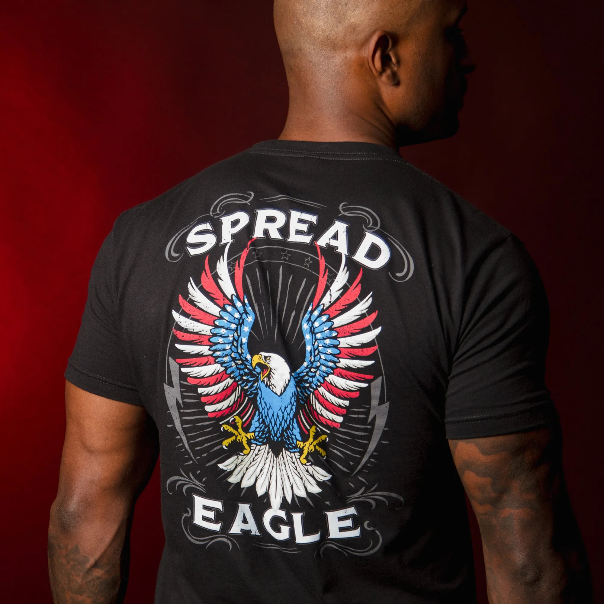 Spread Eagle T-Shirt - Black sold by Grunt Style product image thumbnail 3