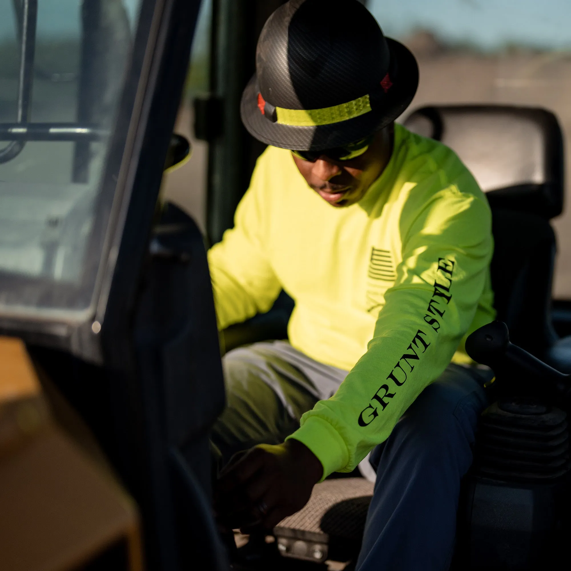 Base Long Sleeve - Safety Green sold by Grunt Style product image thumbnail 3