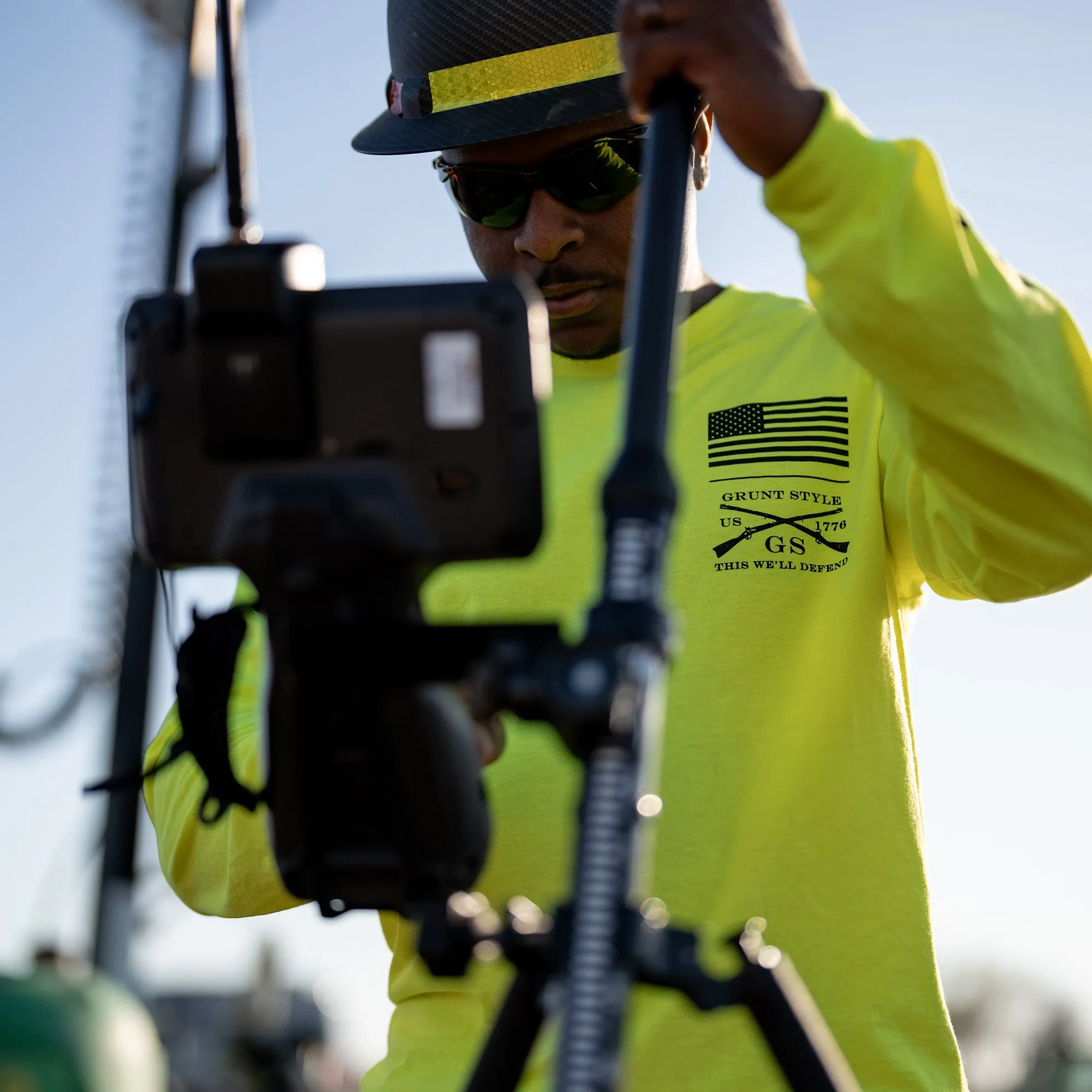 Base Long Sleeve - Safety Green sold by Grunt Style product image thumbnail 5