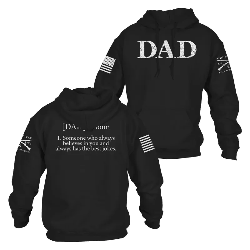 Dad Defined Hoodie - Black sold by Grunt Style