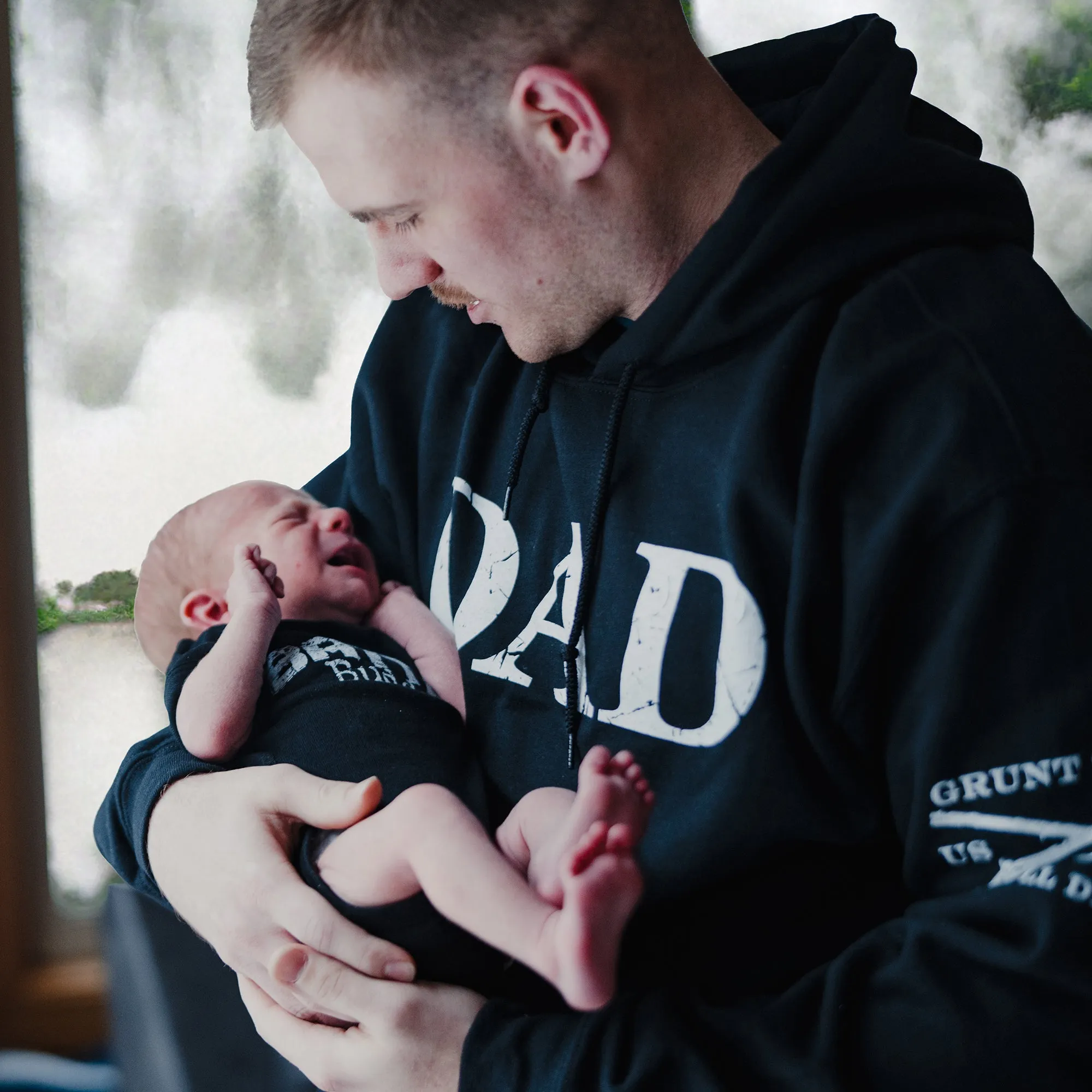 Dad Defined Hoodie - Black sold by Grunt Style product image thumbnail 5